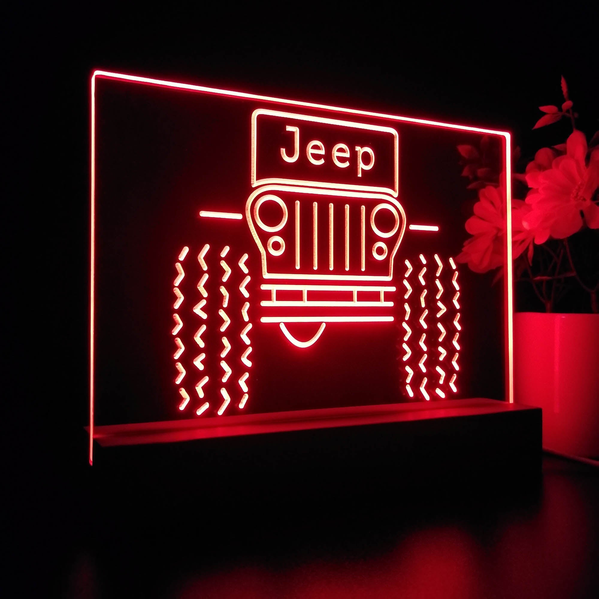 Only in a Jeep Truck Garage 3D LED Illusion Night Light