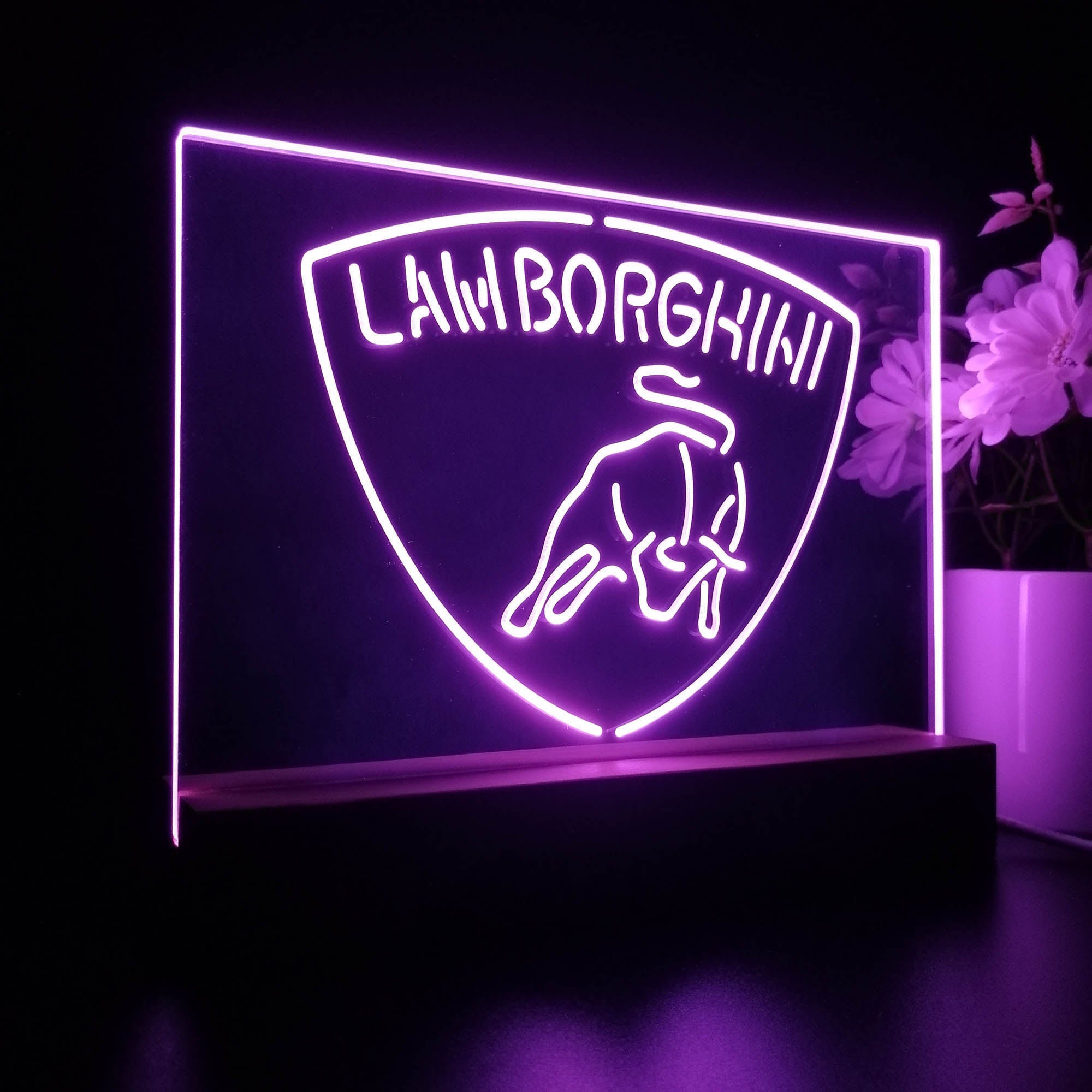 Lamborghini Sport Car 3D LED Illusion Night Light