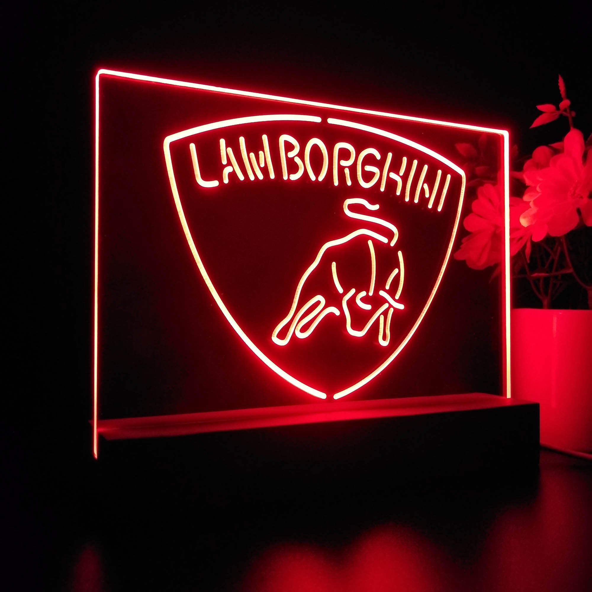 Lamborghini Sport Car 3D LED Illusion Night Light