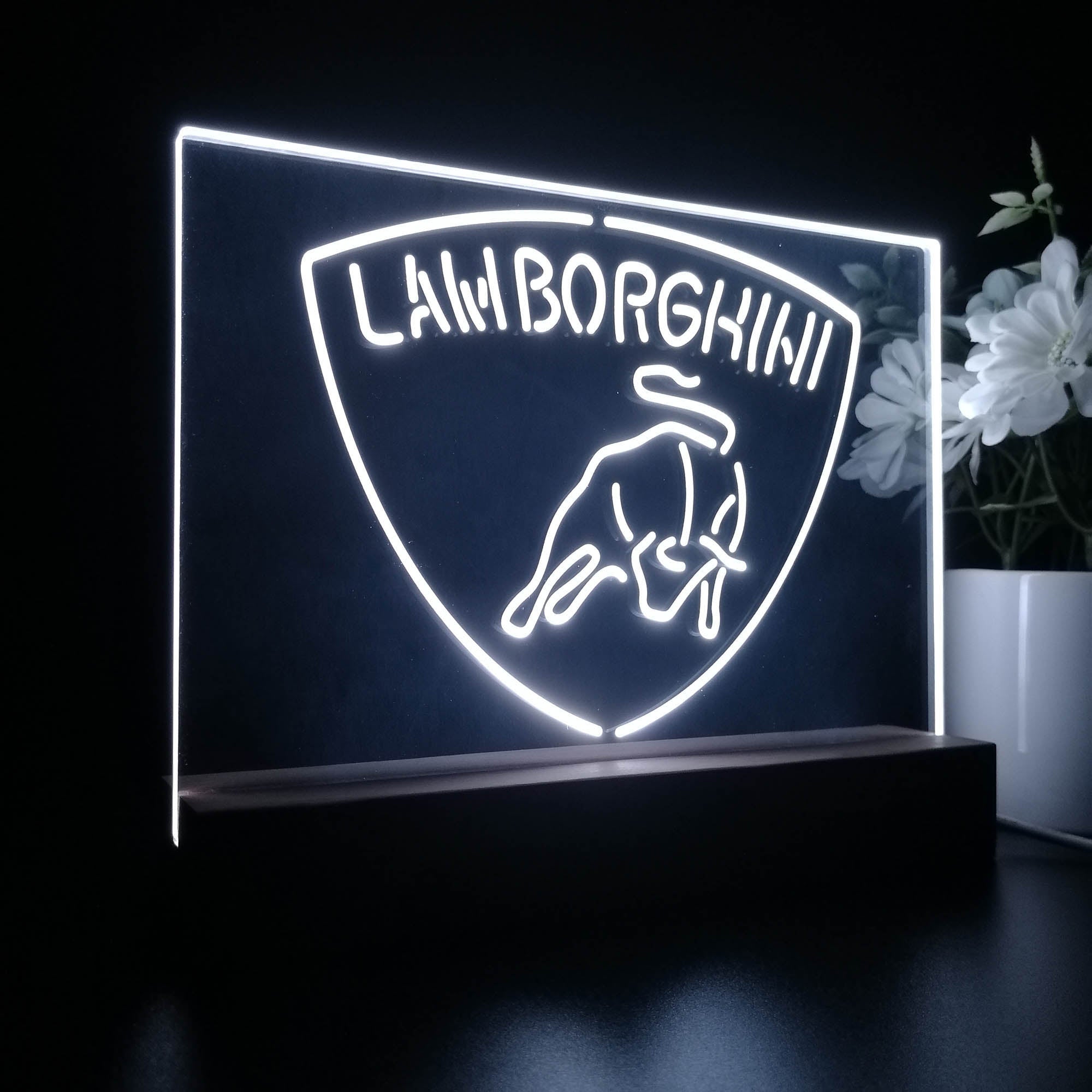 Lamborghini Sport Car 3D LED Illusion Night Light