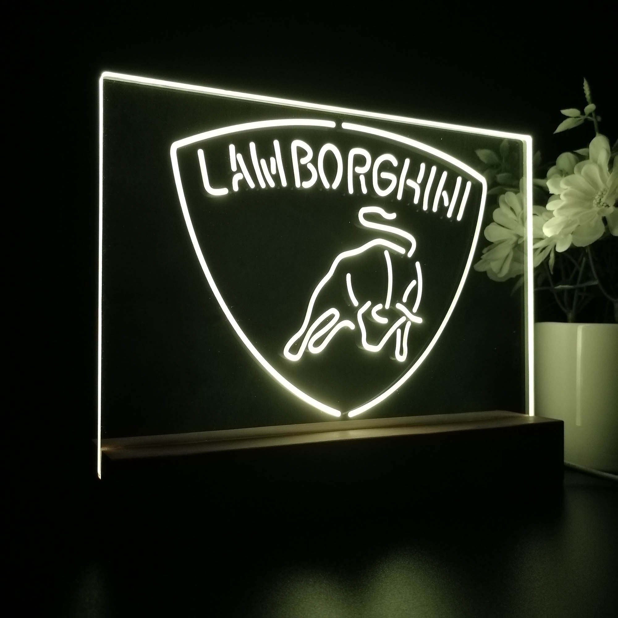 Lamborghini Sport Car 3D LED Illusion Night Light