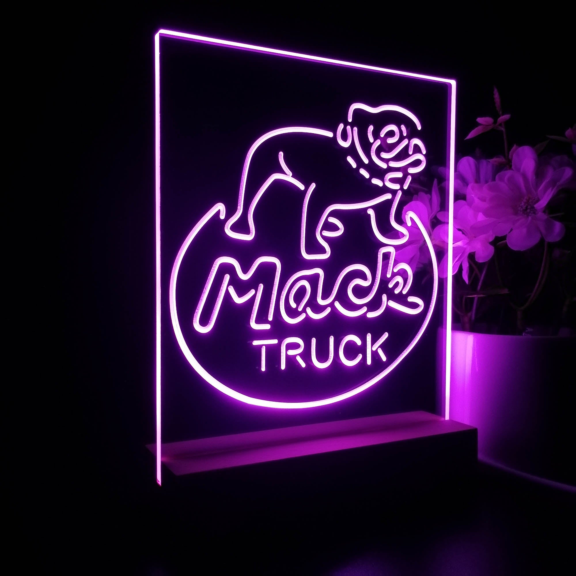 Mack Truck Garage 3D LED Illusion Night Light