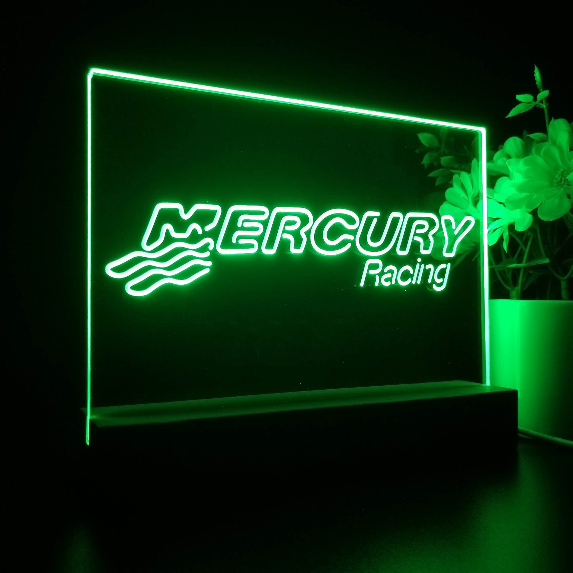 Mercury Racing 3D LED Illusion Night Light