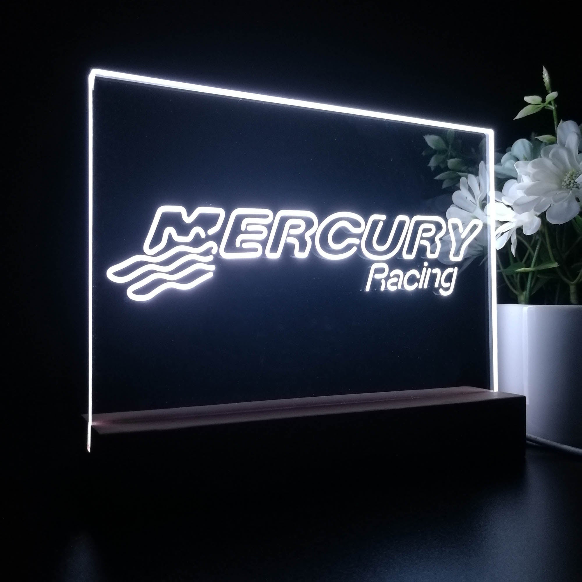 Mercury Racing 3D LED Illusion Night Light