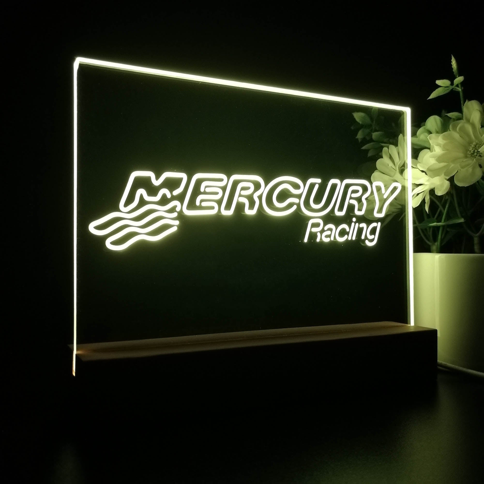 Mercury Racing 3D LED Illusion Night Light