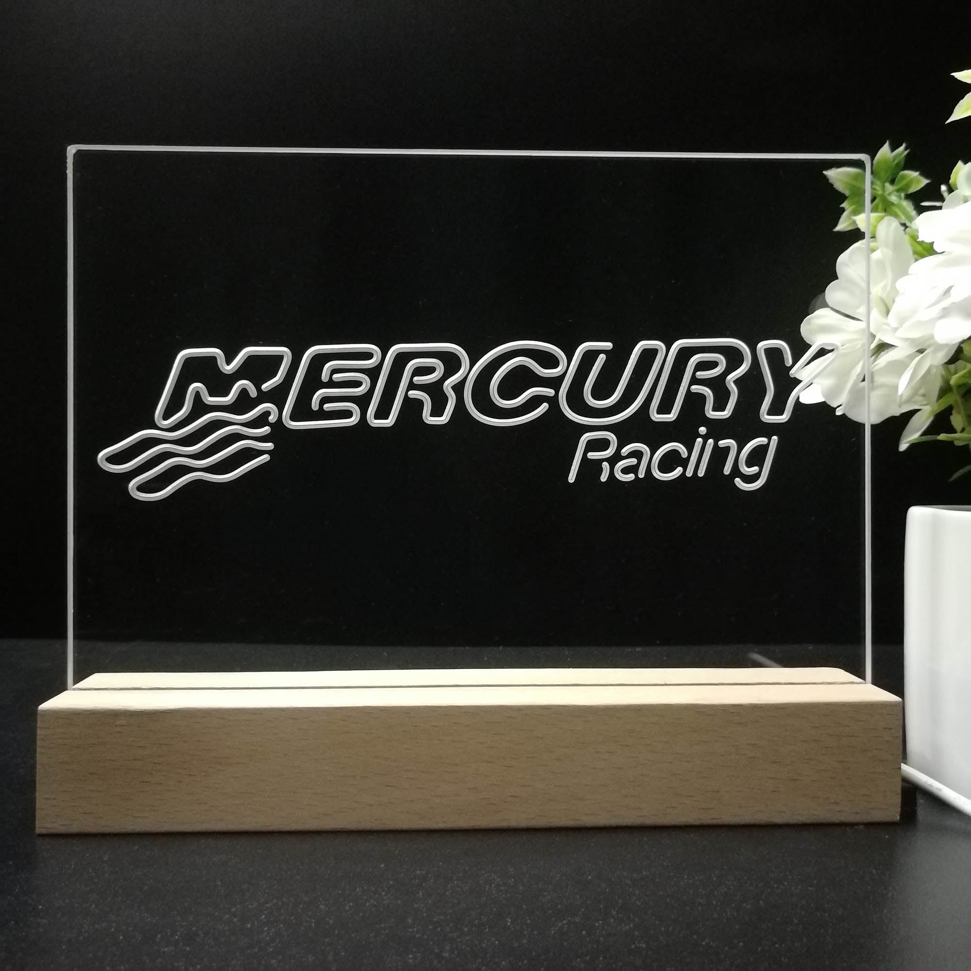 Mercury Racing 3D LED Illusion Night Light