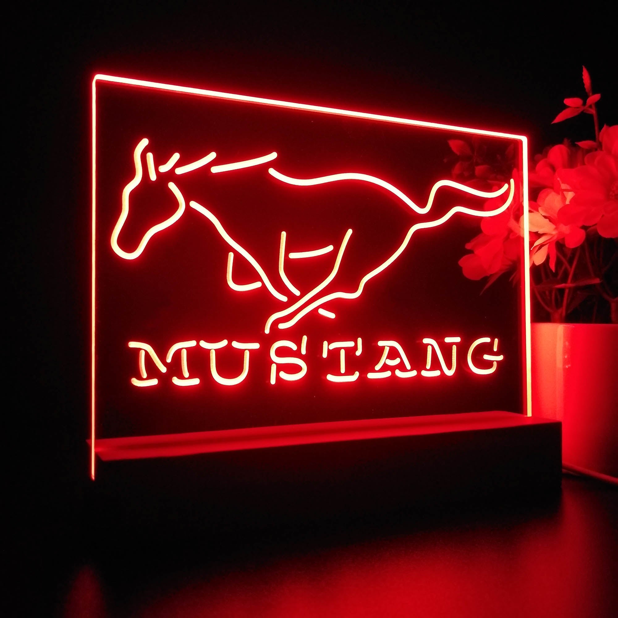 Mustang Ford 3D LED Illusion Night Light