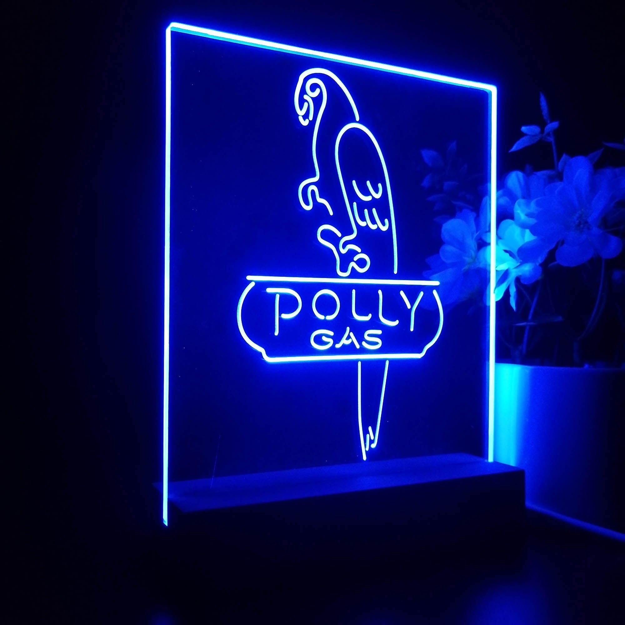 Polly Gas Parrot 3D LED Illusion Night Light