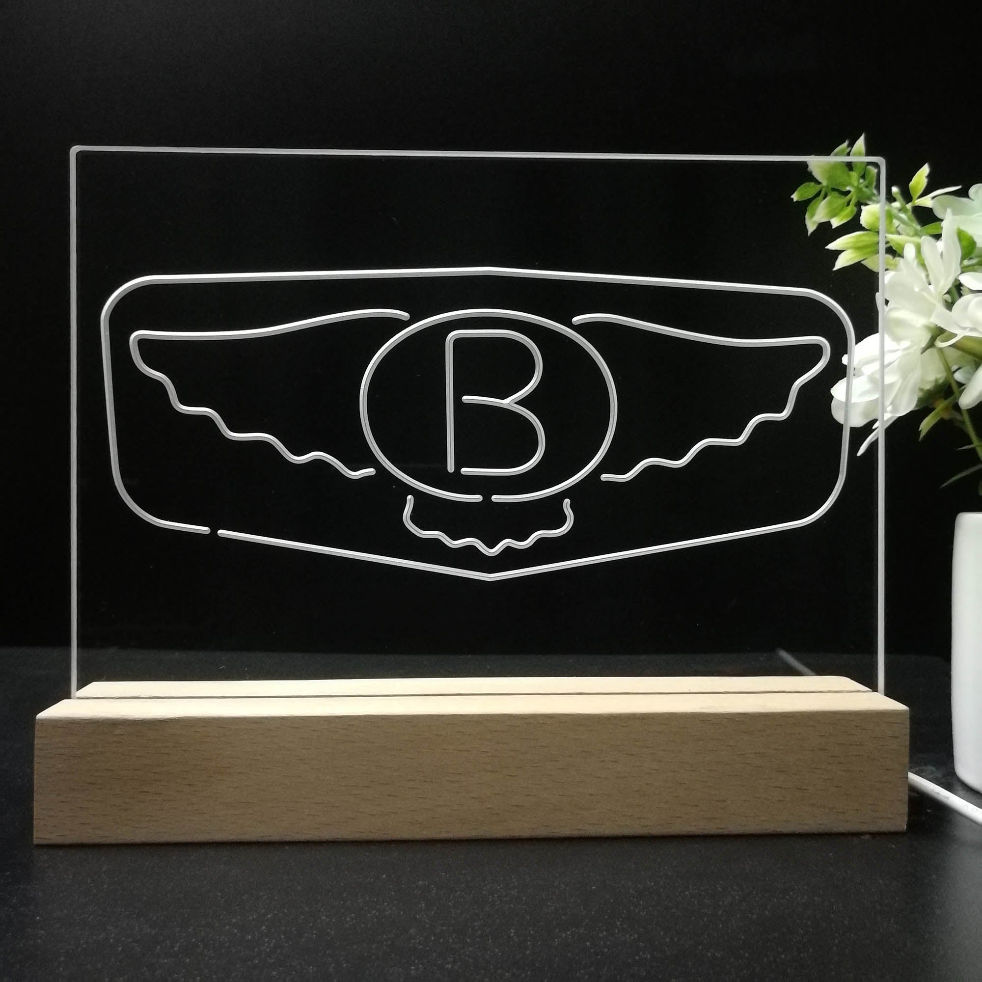 Bentley Wing 3D LED Illusion Night Light