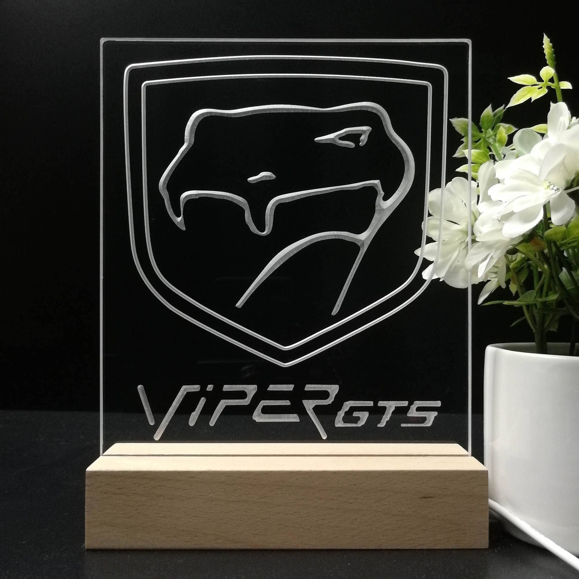 Dodge Viper GTS 3D LED Illusion Night Light