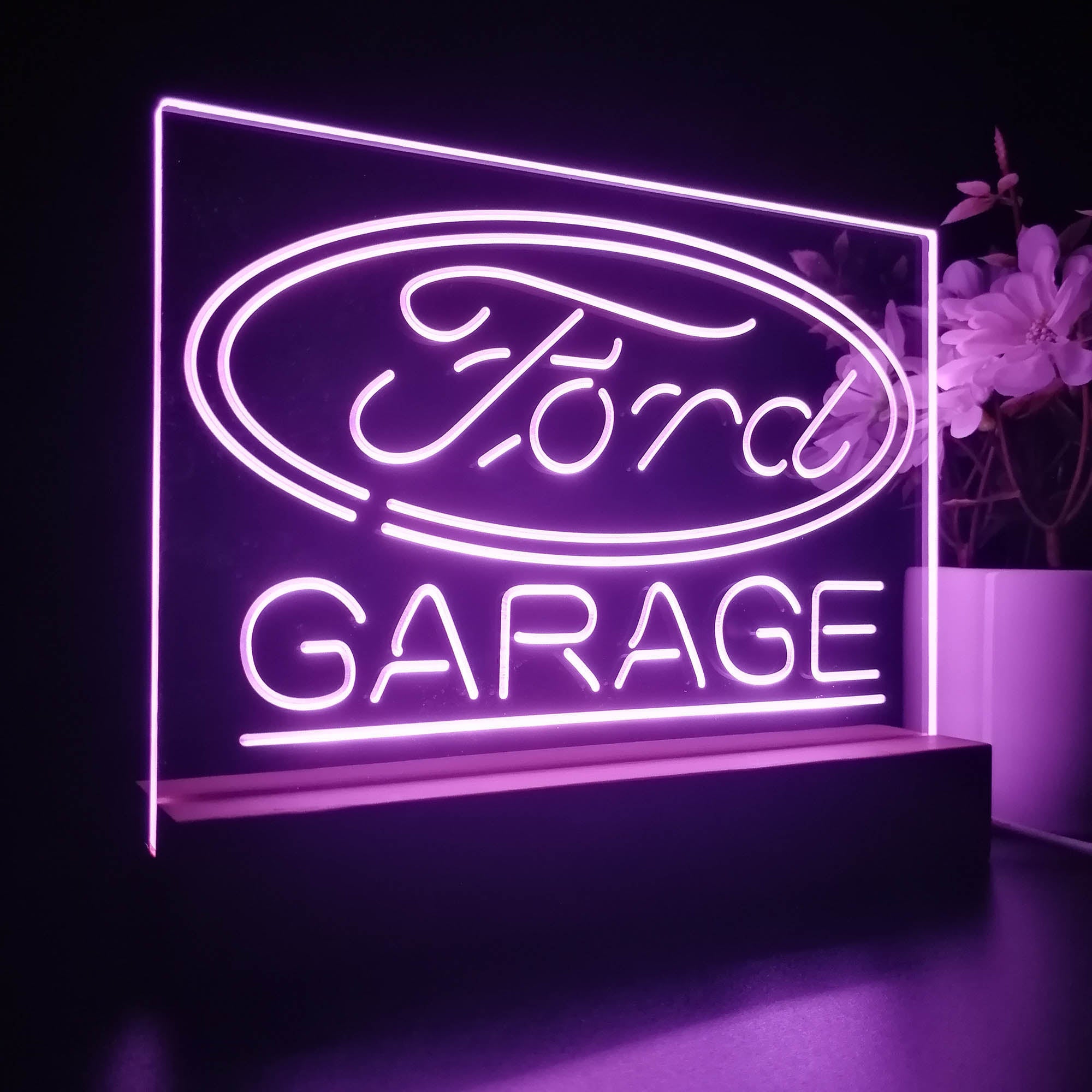 Ford Garage 3D LED Illusion Night Light