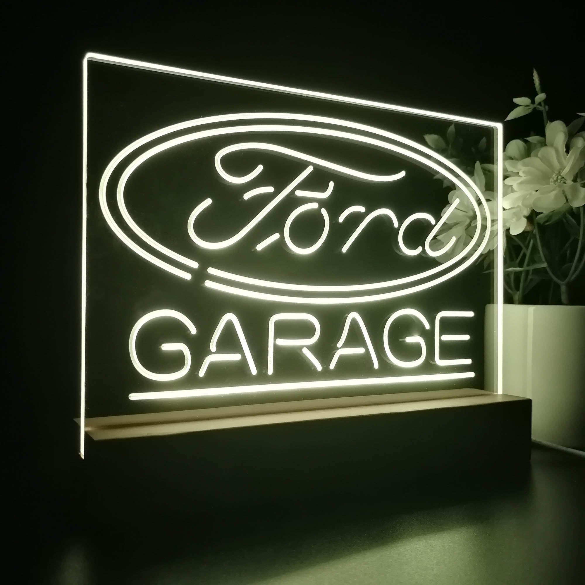 Ford Garage 3D LED Illusion Night Light