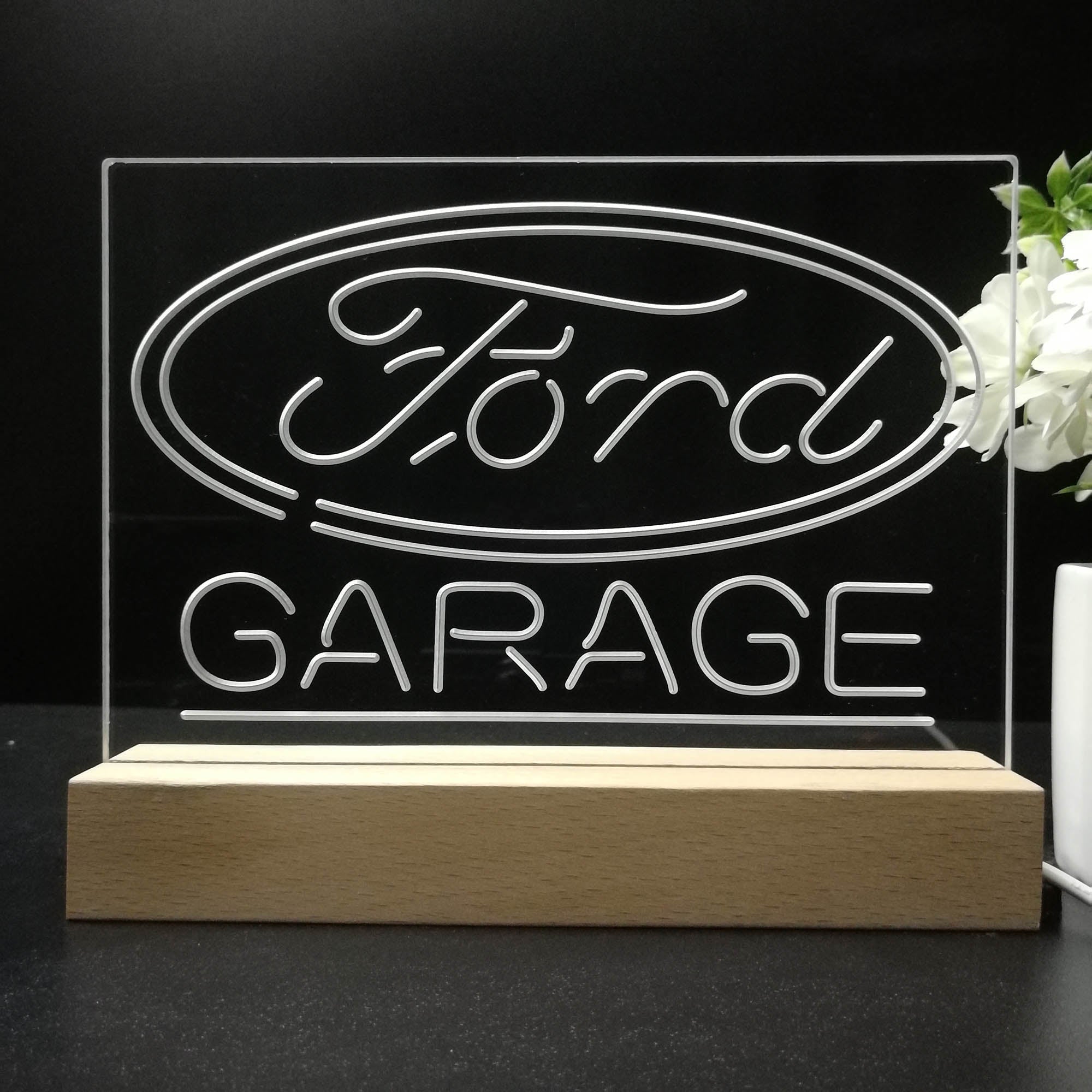 Ford Garage 3D LED Illusion Night Light