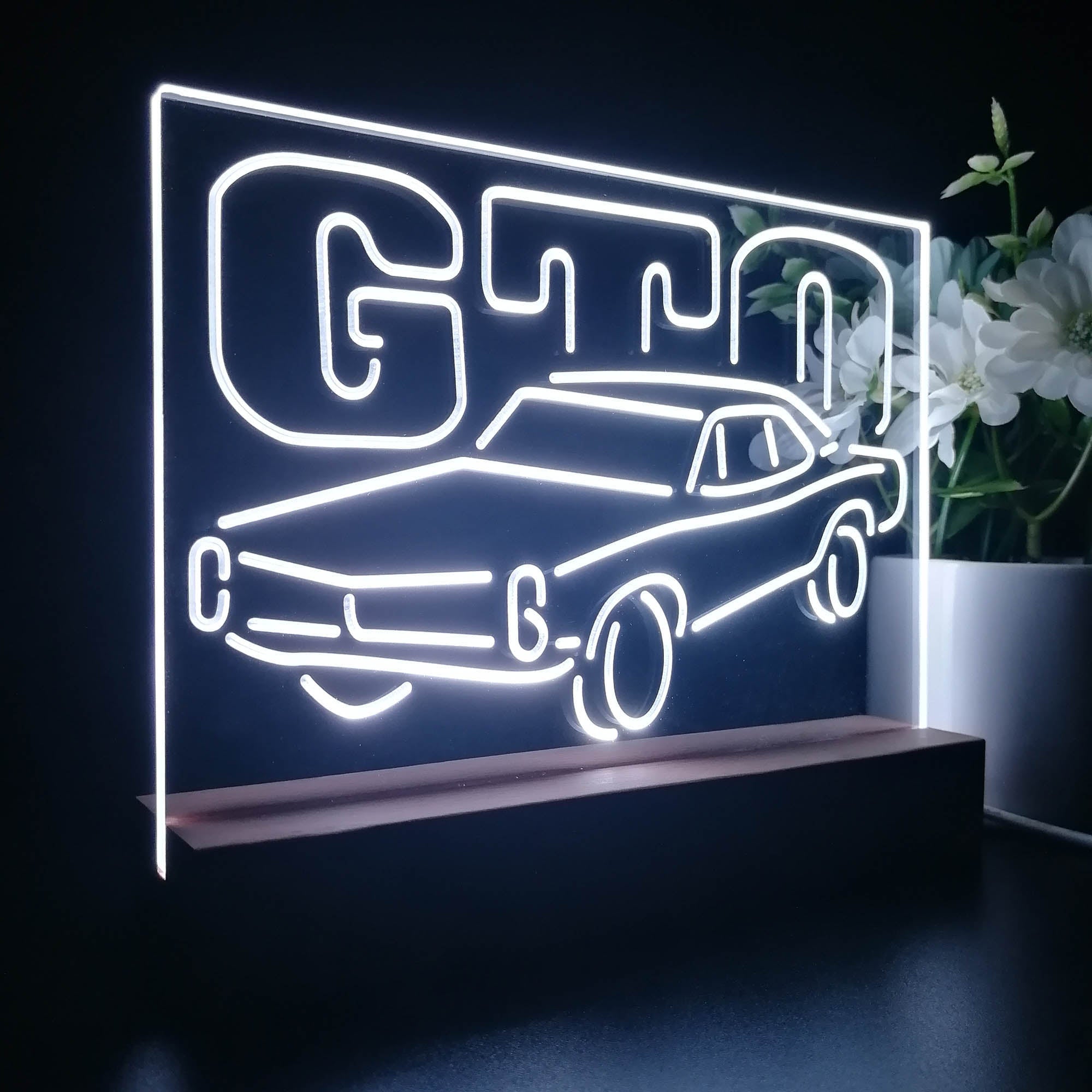 GM American Auto Pontiac GTO 3D LED Illusion Night Light