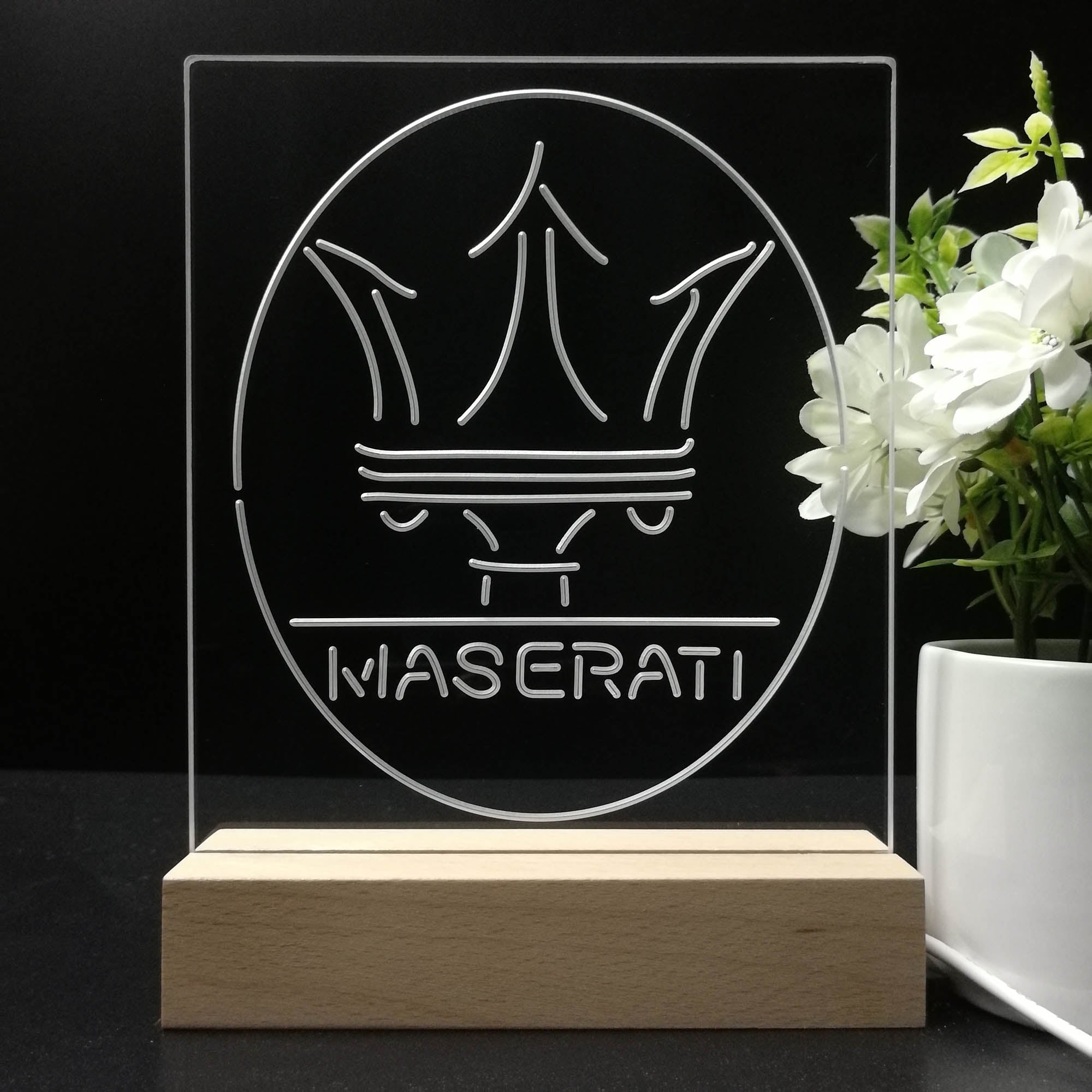 Maserati 3D LED Illusion Night Light