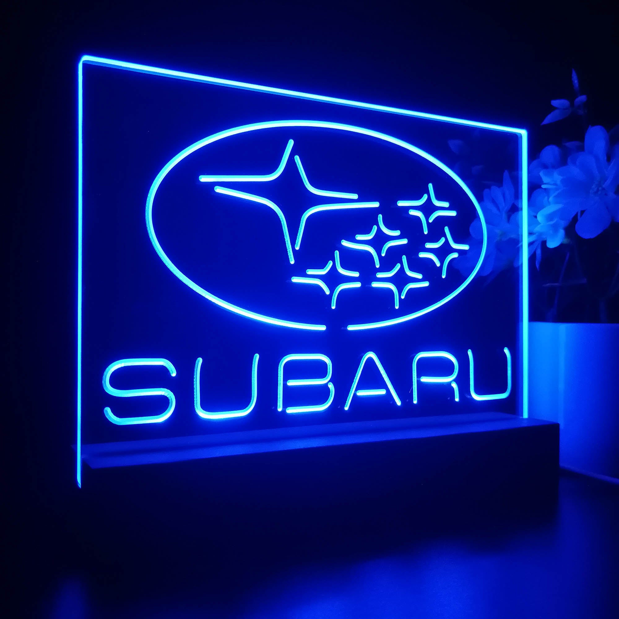 Subaru Car 3D LED Illusion Night Light