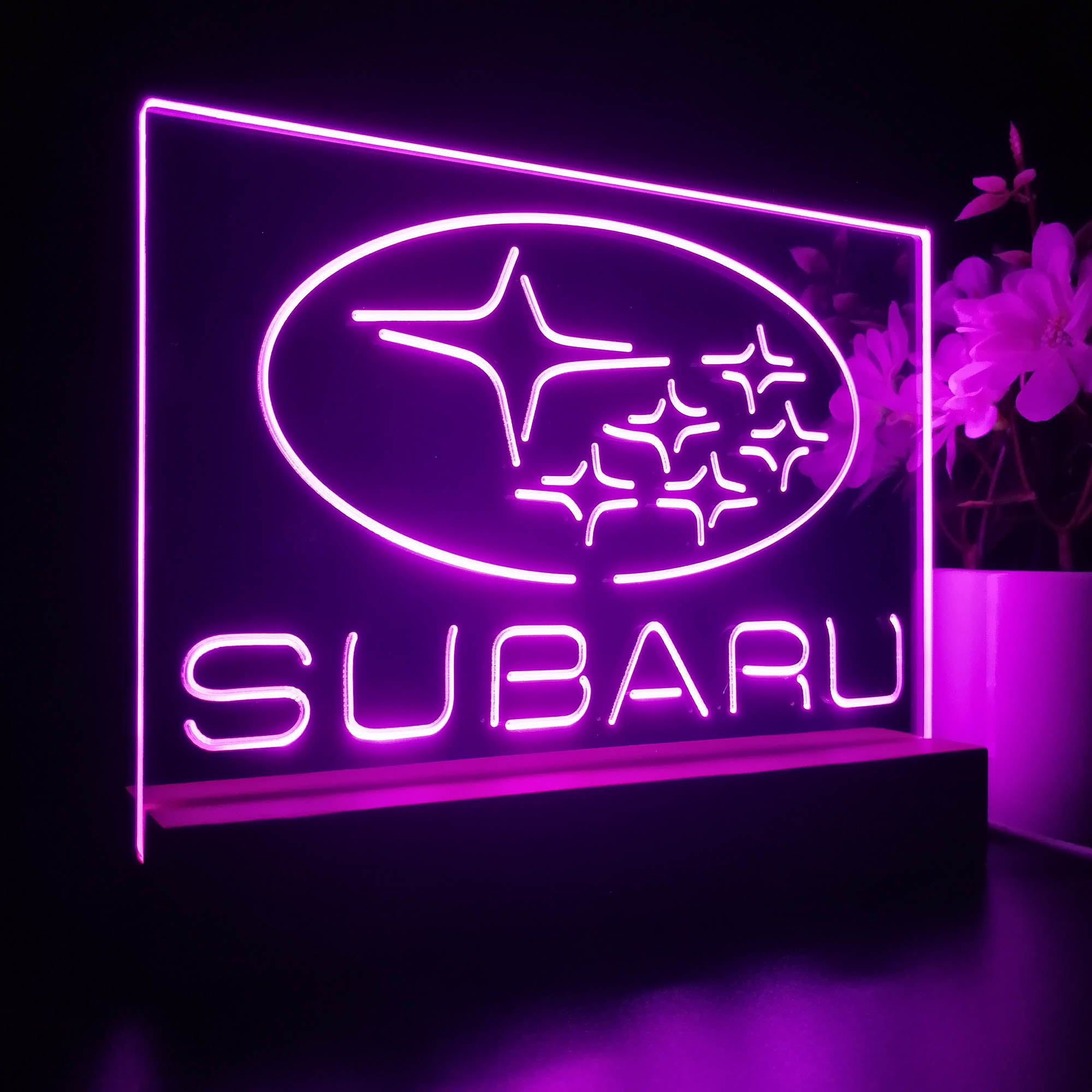 Subaru Car 3D LED Illusion Night Light