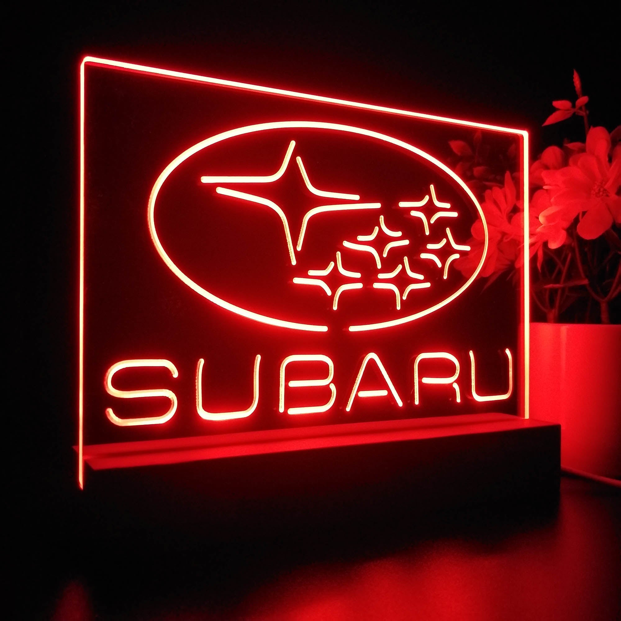 Subaru Car 3D LED Illusion Night Light