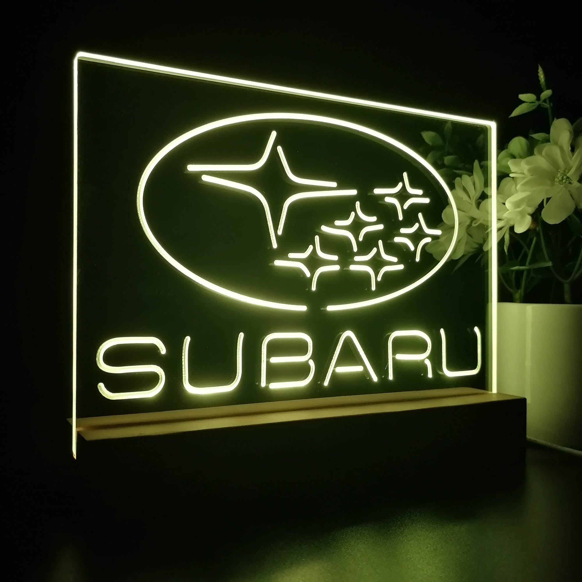 Subaru Car 3D LED Illusion Night Light