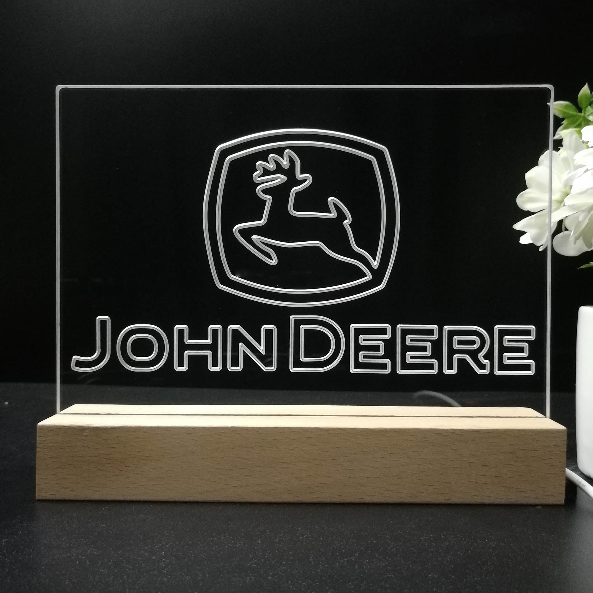 Deere Garage John 3D LED Illusion Night Light