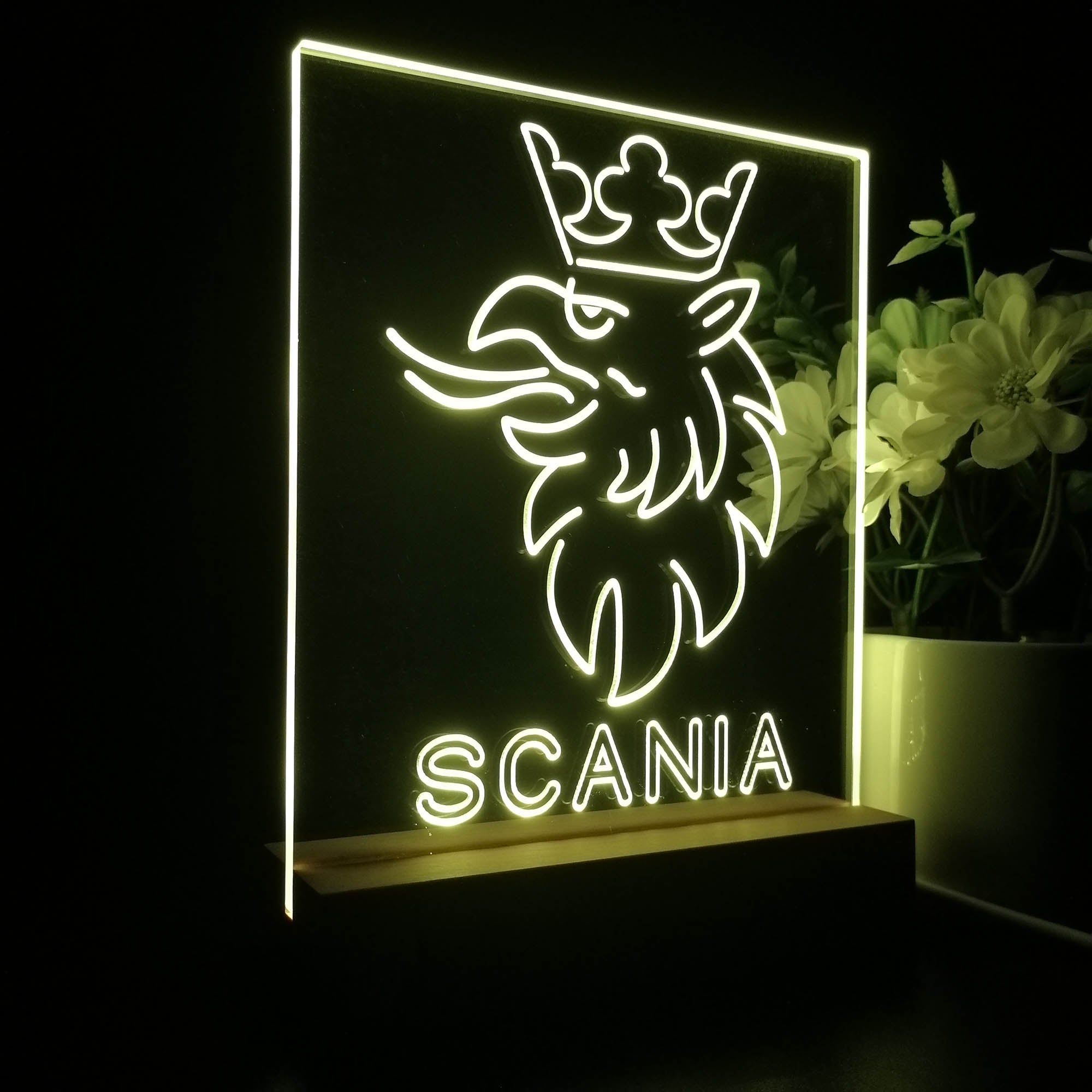 Scania Eagle Crown 3D LED Illusion Night Light