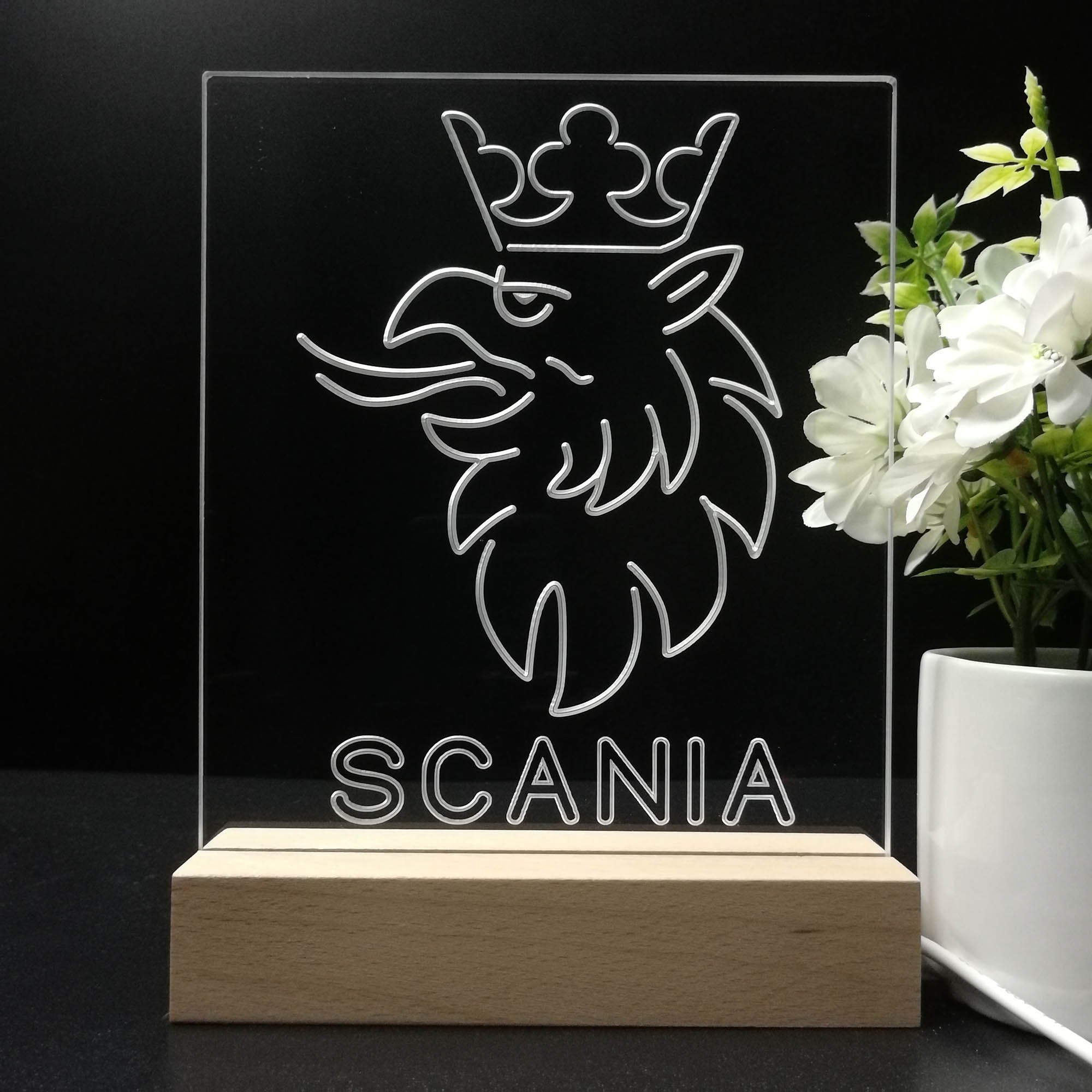 Scania Eagle Crown 3D LED Illusion Night Light