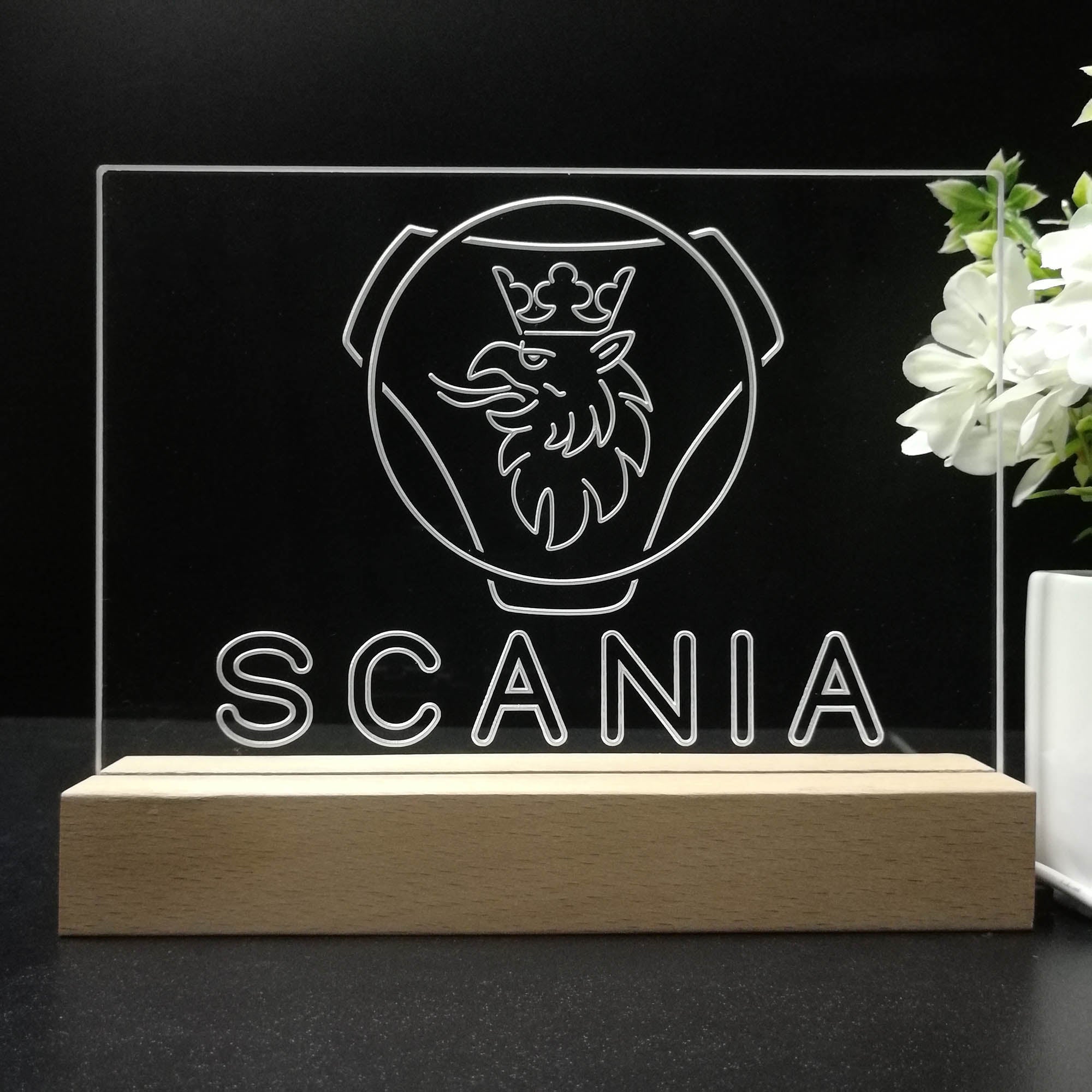 Scania Truck 3D LED Illusion Night Light