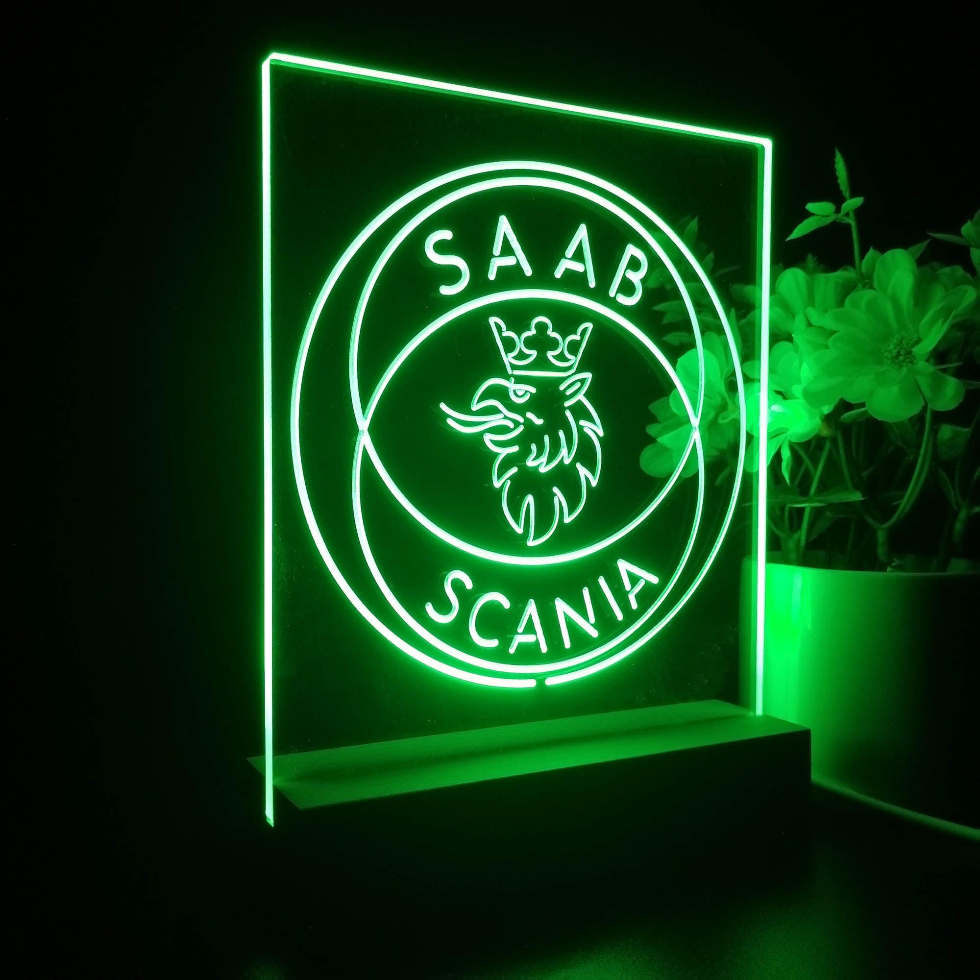 Scania Truck SAAB 3D LED Illusion Night Light