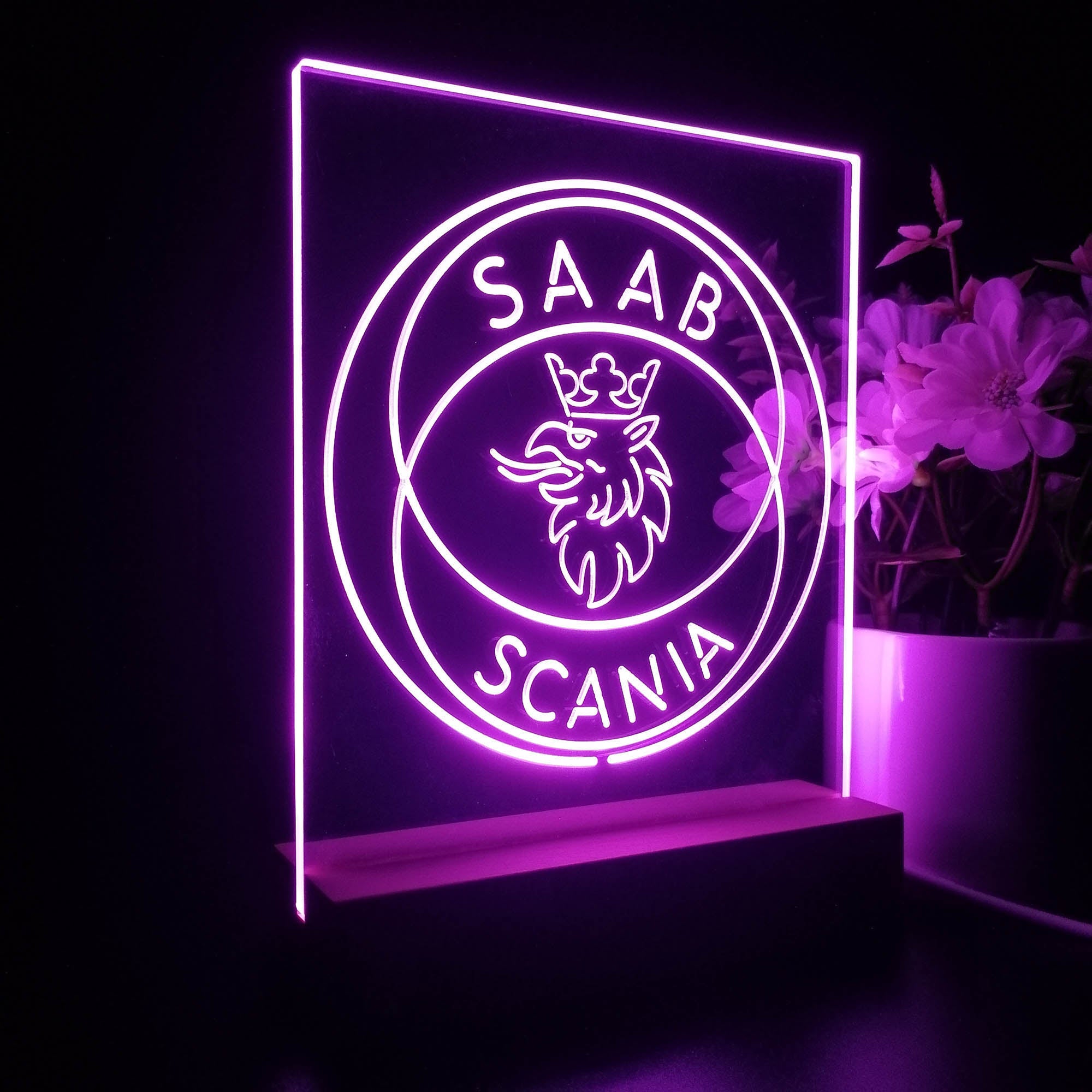 Scania Truck SAAB 3D LED Illusion Night Light