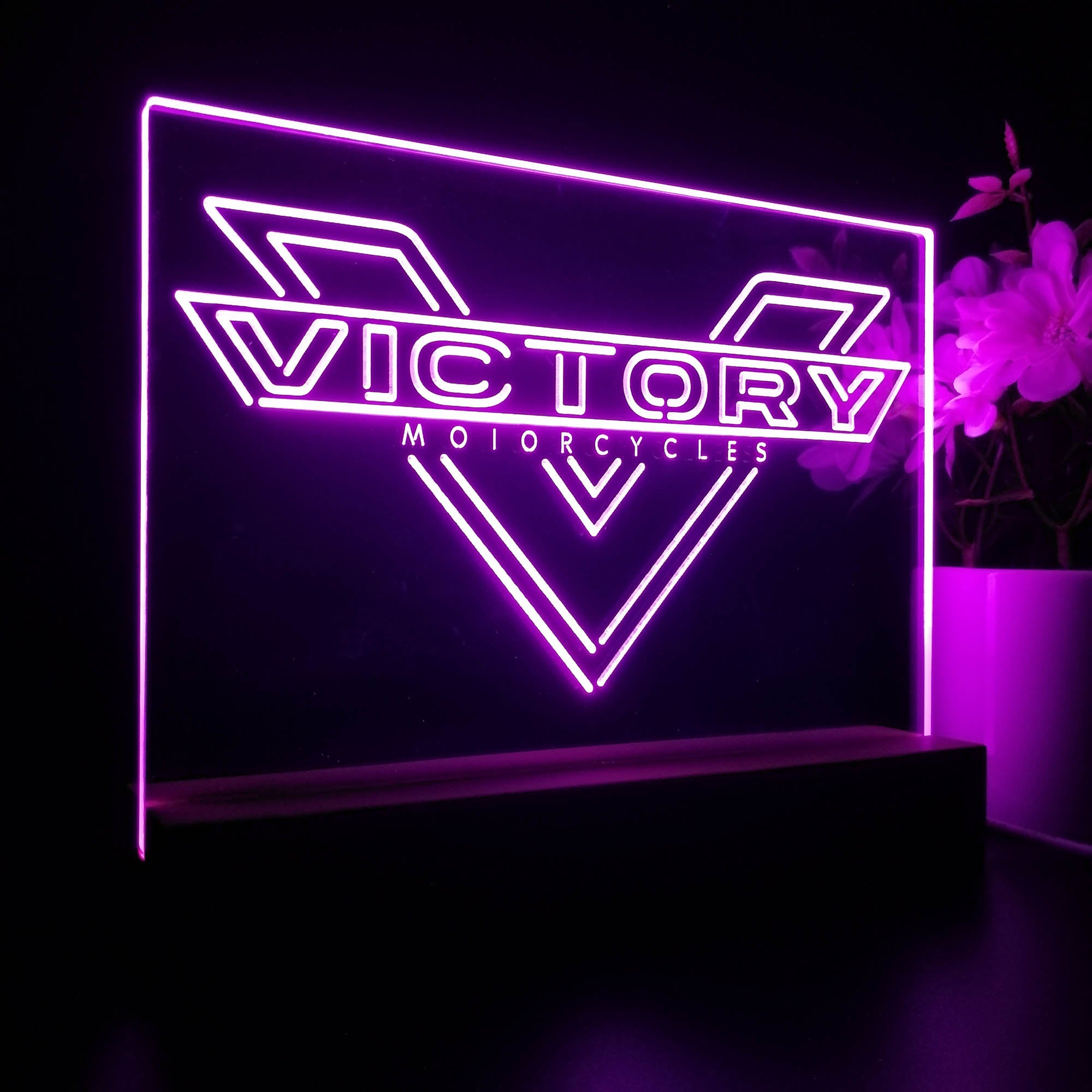 Victory Motorcycles 3D LED Illusion Night Light