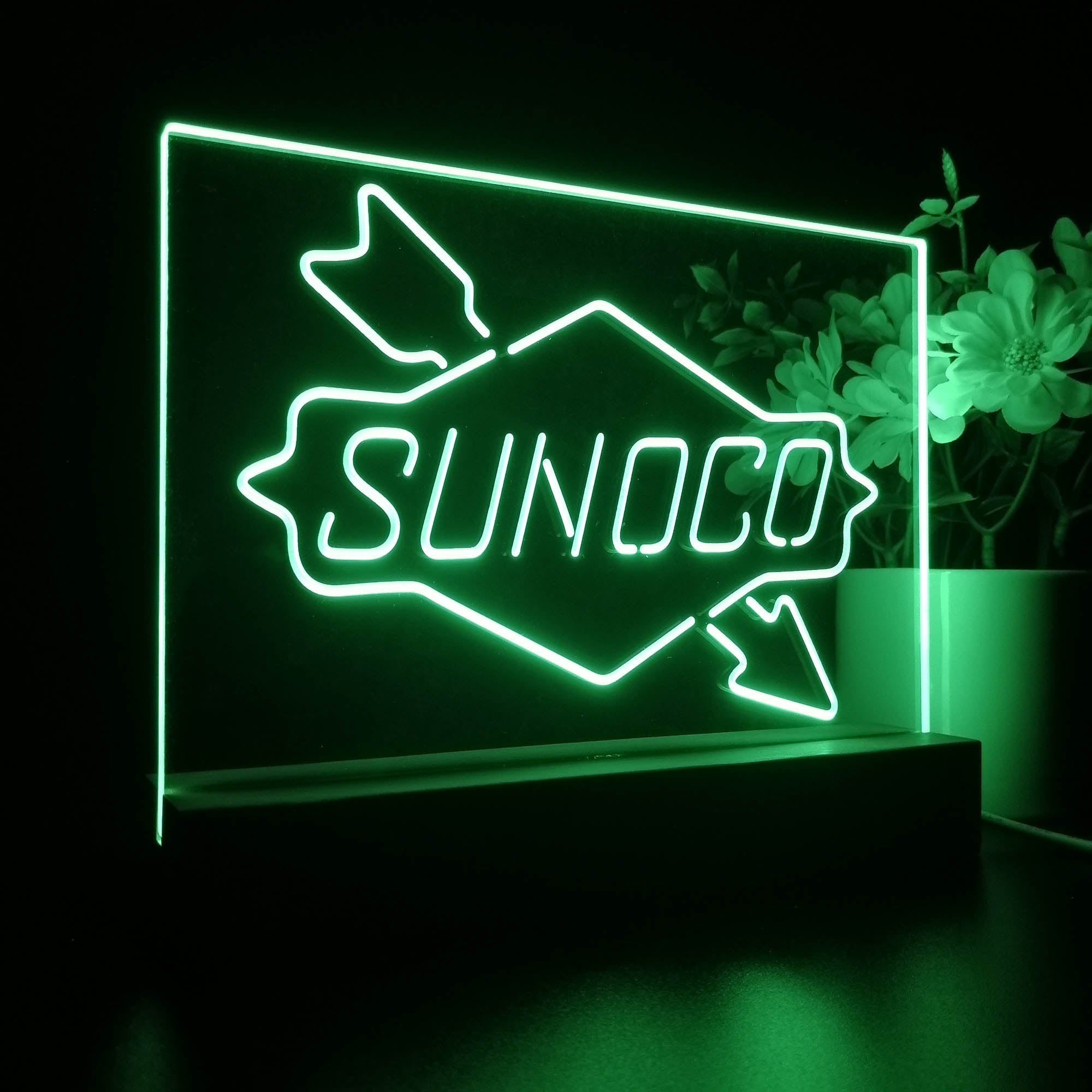 Sunoco Gas Gasoline 3D LED Illusion Night Light