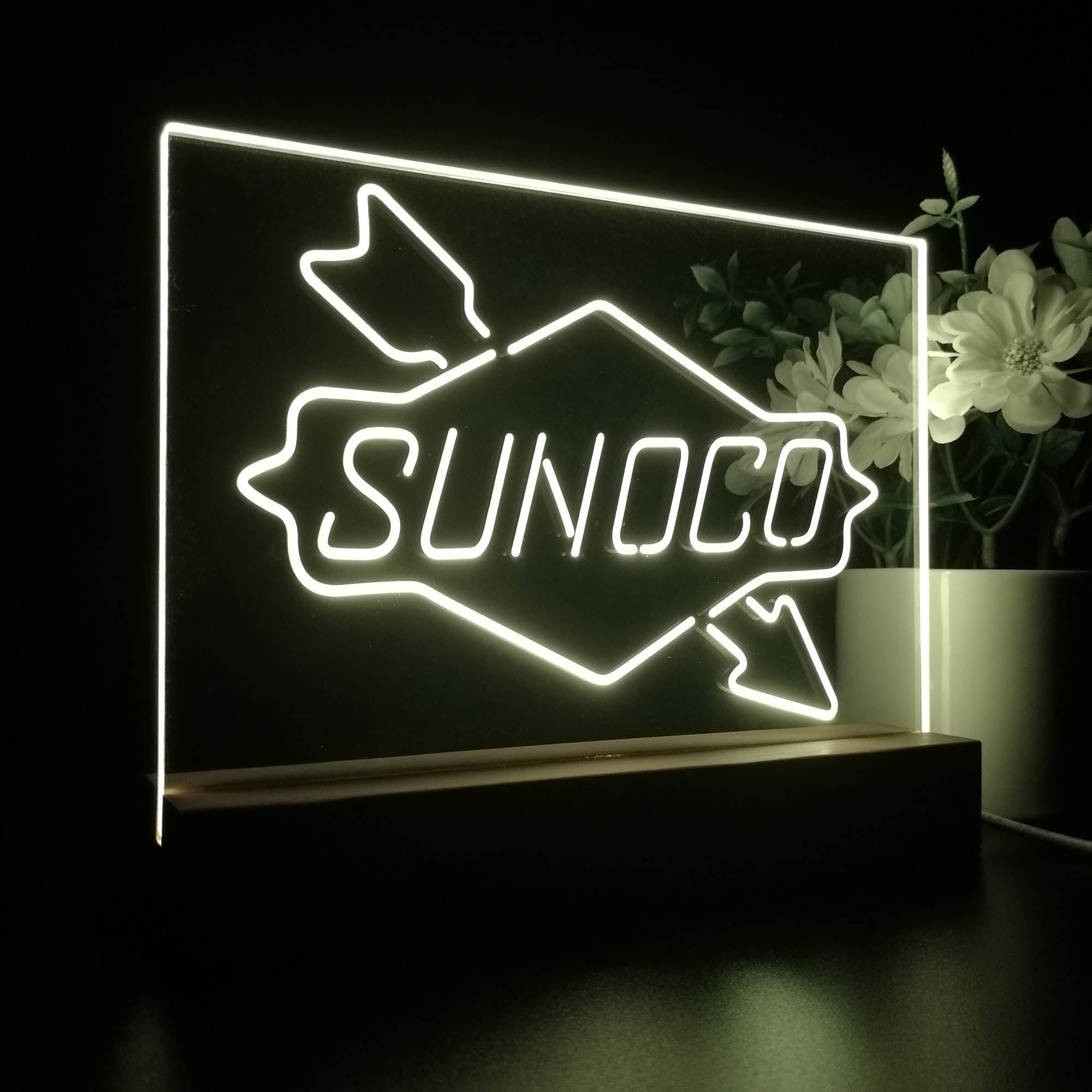 Sunoco Gas Gasoline 3D LED Illusion Night Light