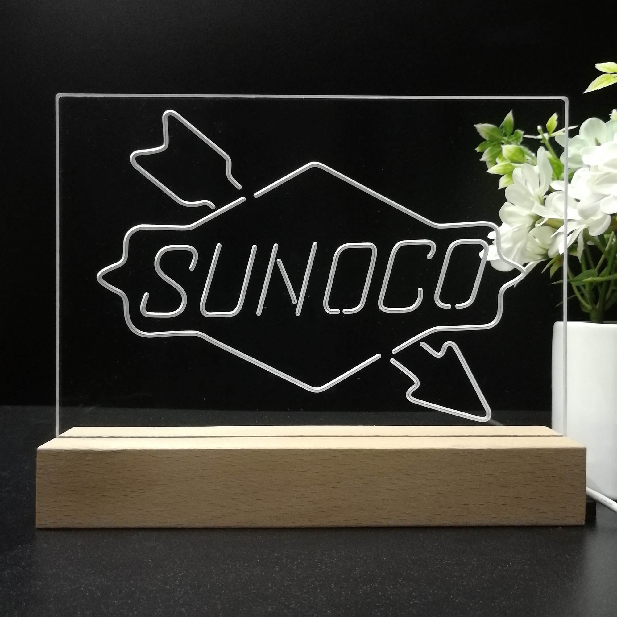 Sunoco Gas Gasoline 3D LED Illusion Night Light