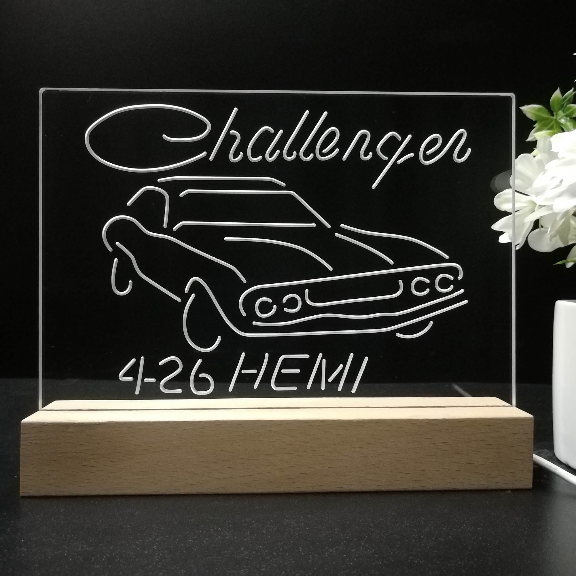 426 Hemi Challenger Dodge 3D LED Illusion Night Light