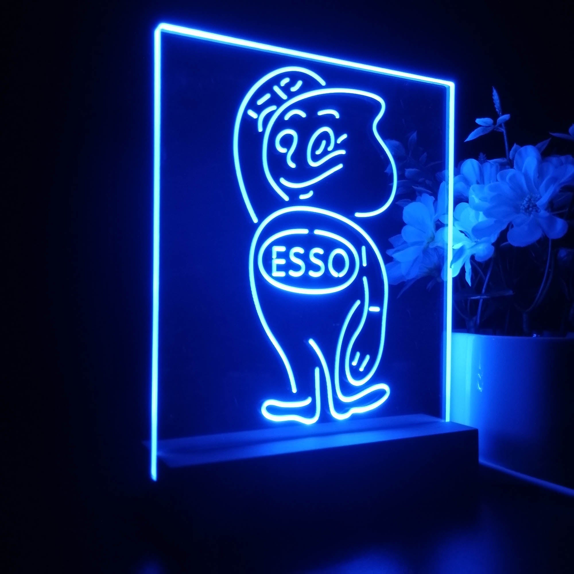 Esso Mascot Oil Gasoline 3D LED Illusion Night Light