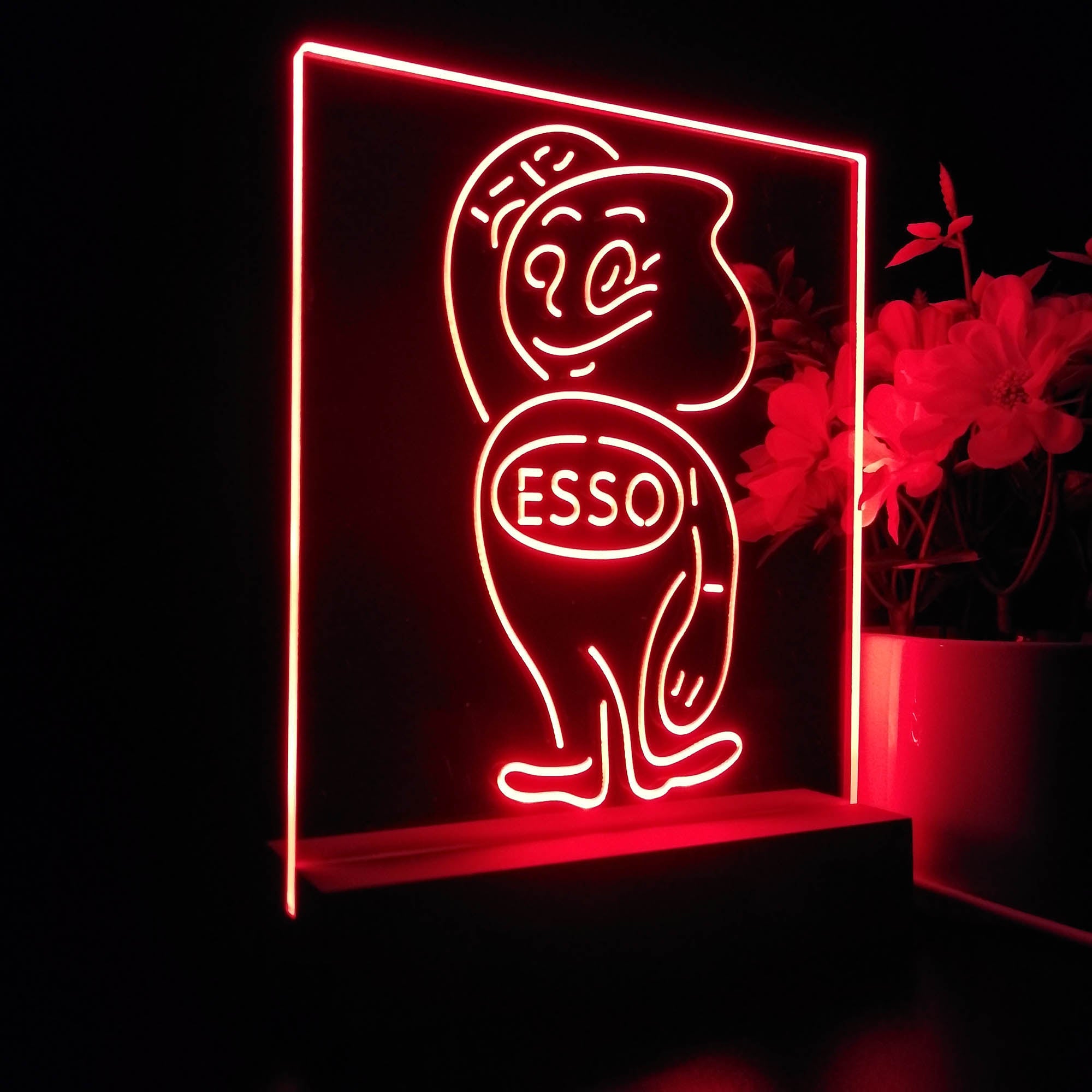 Esso Mascot Oil Gasoline 3D LED Illusion Night Light