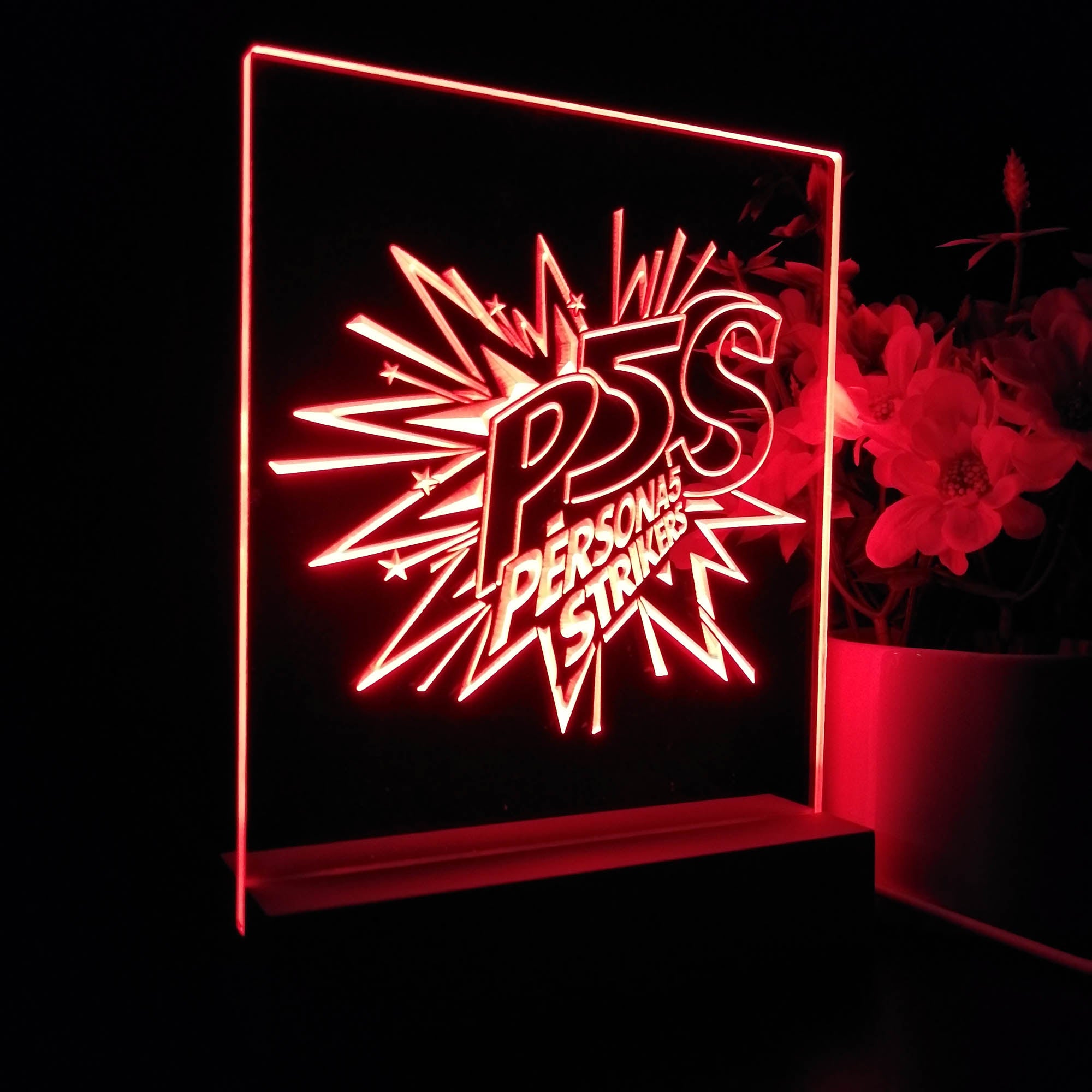 Persona 5 Strikers 3D LED Optical Illusion Sleep Night Light Table Lamp