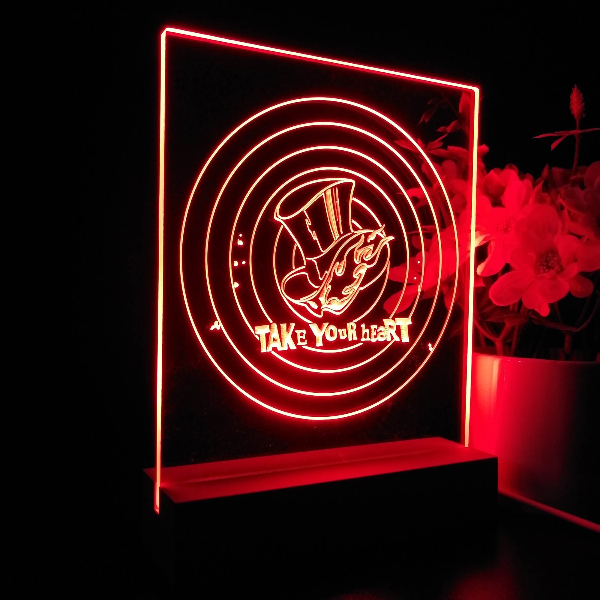 Persona 5 Take Your Heart 3D Neon LED Night Light Sign Table Lamp