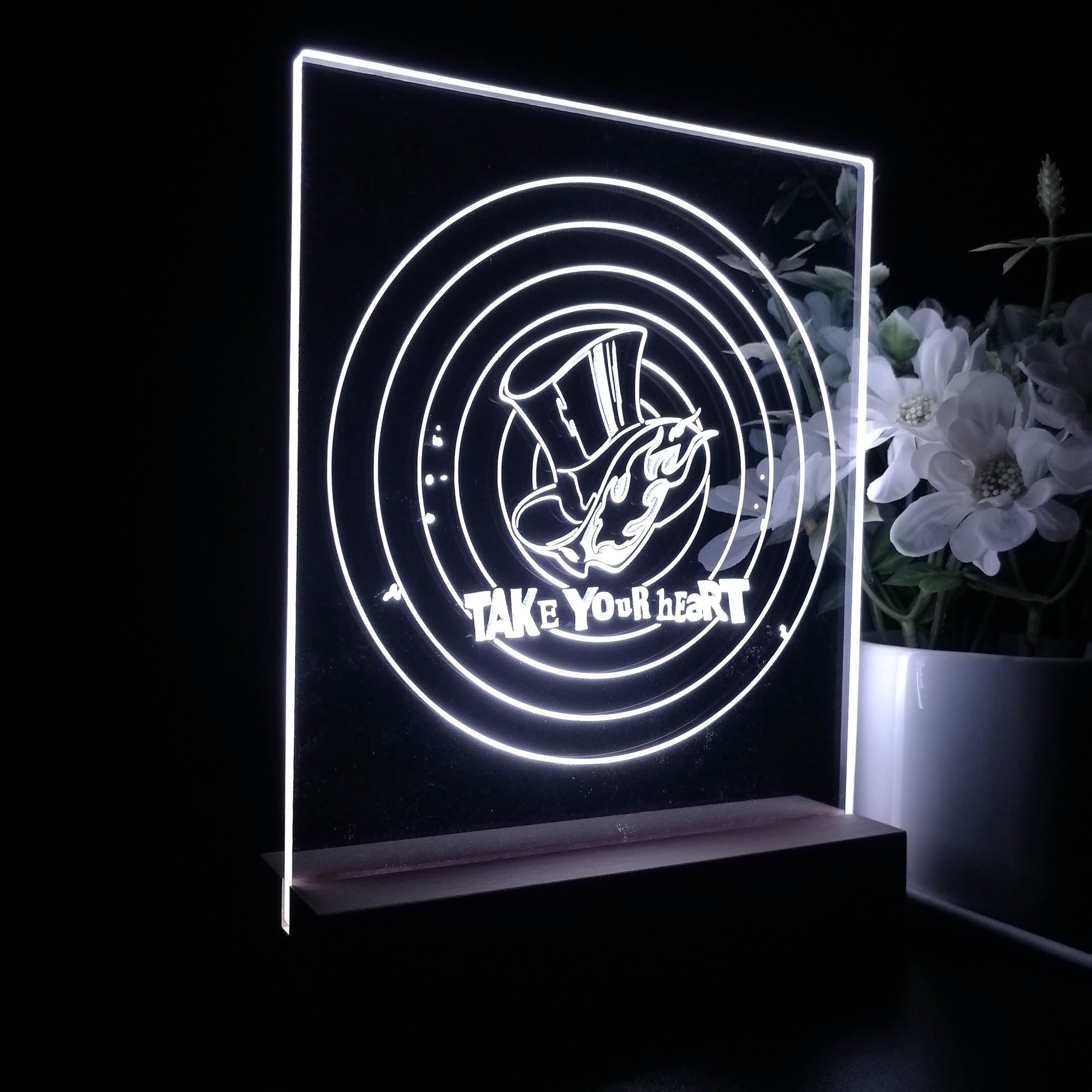 Persona 5 Take Your Heart 3D Neon LED Night Light Sign Table Lamp