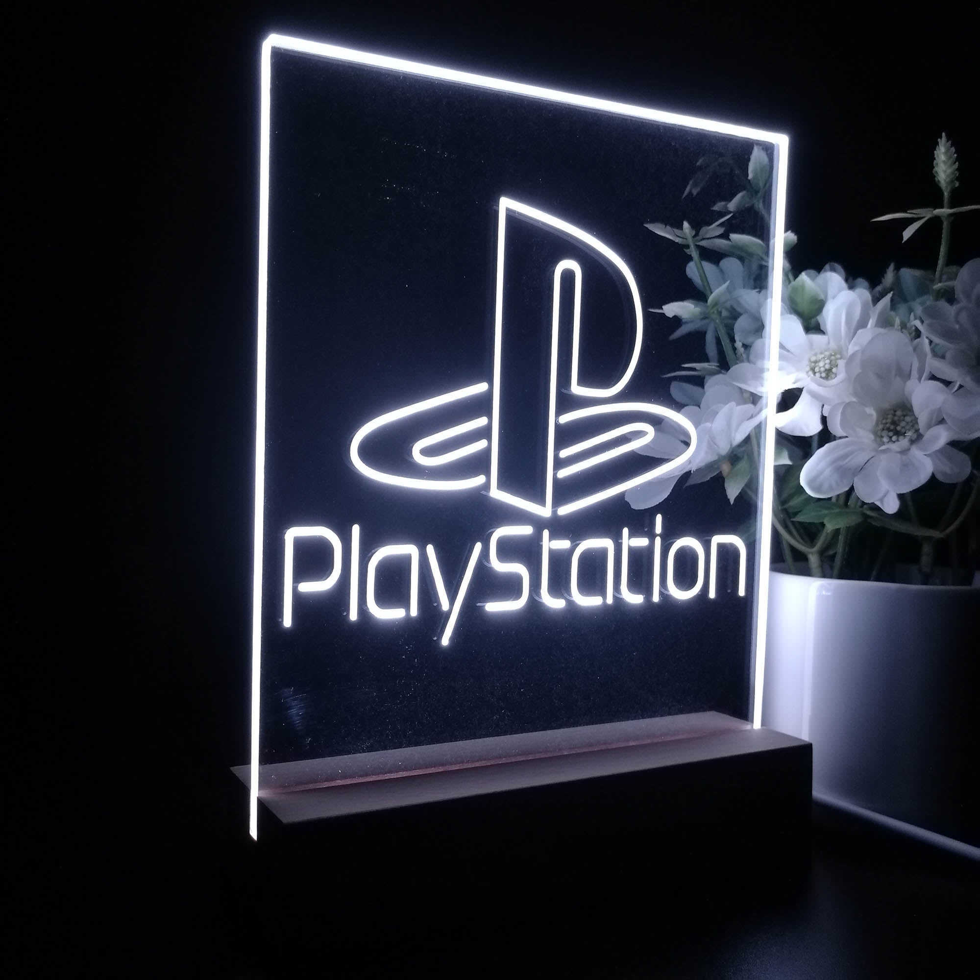 Playstation 3D LED Optical Illusion Sleep Night Light Table Lamp