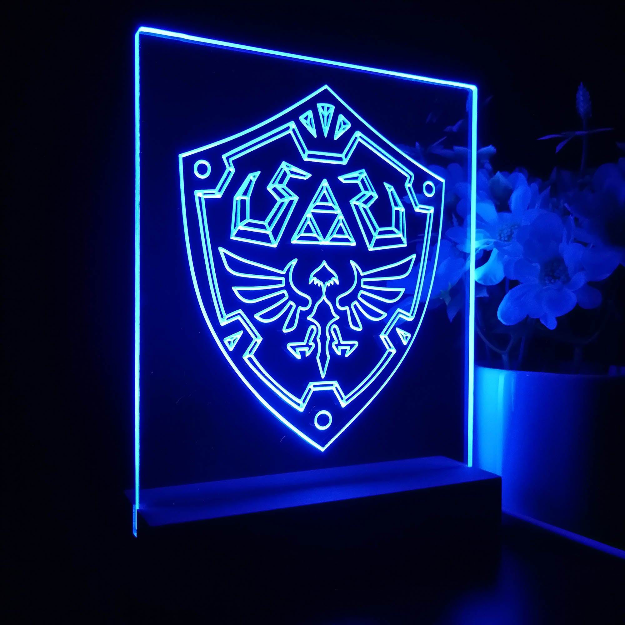 Zelda Shield 3D Neon LED Night Light Sign Table Lamp