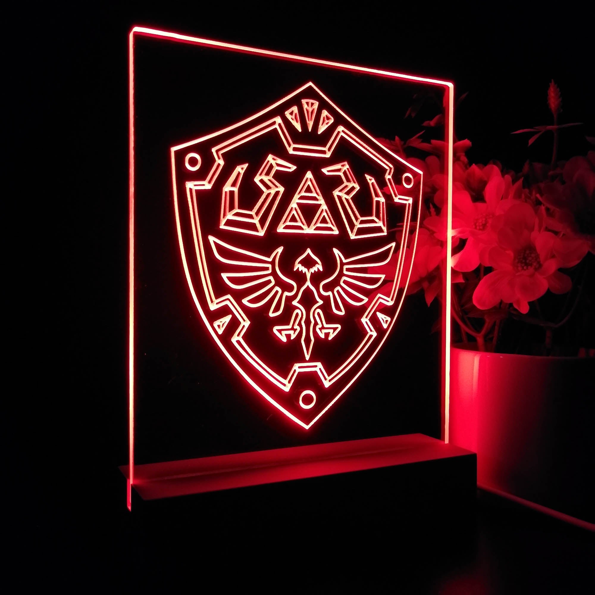 Zelda Shield 3D Neon LED Night Light Sign Table Lamp