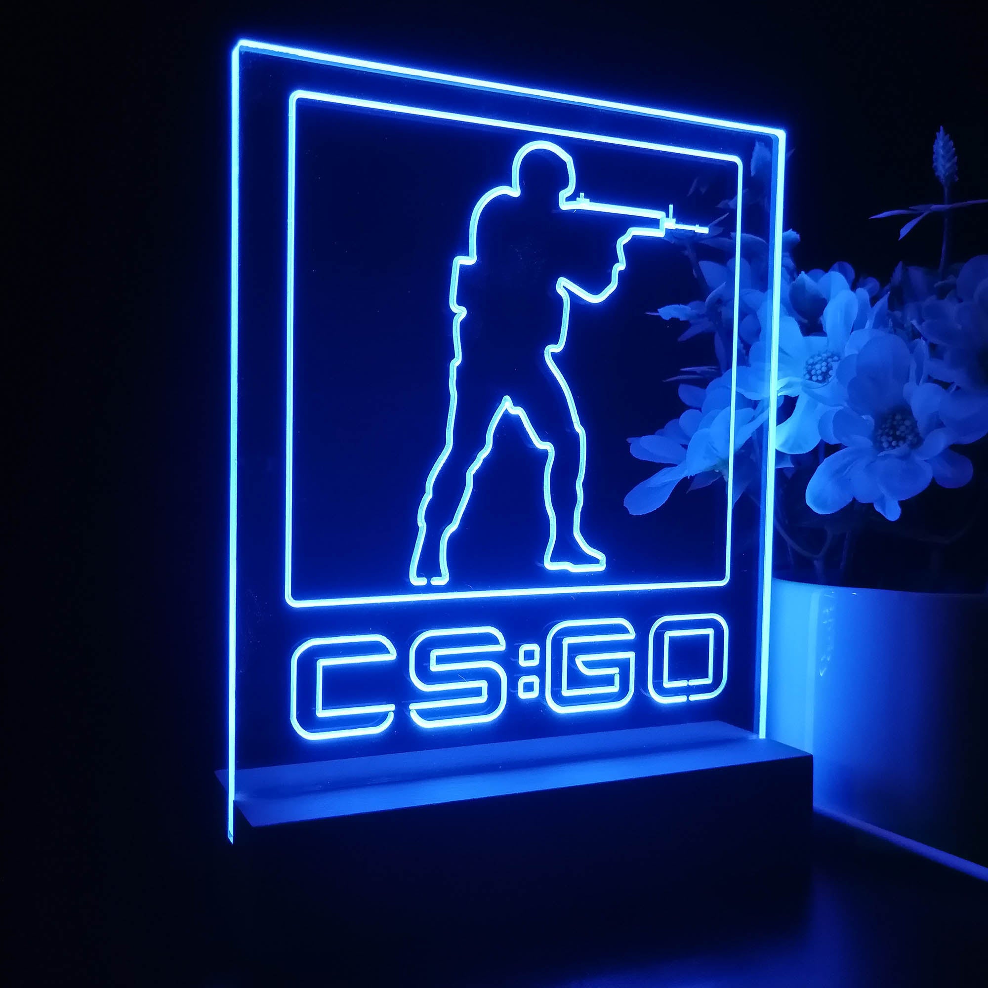 CS：GO3DLED目の錯覚睡眠常夜灯テーブルランプ