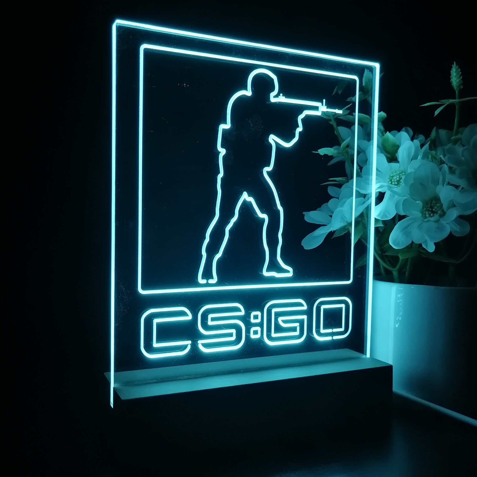 CS：GO3DLED目の錯覚睡眠常夜灯テーブルランプ