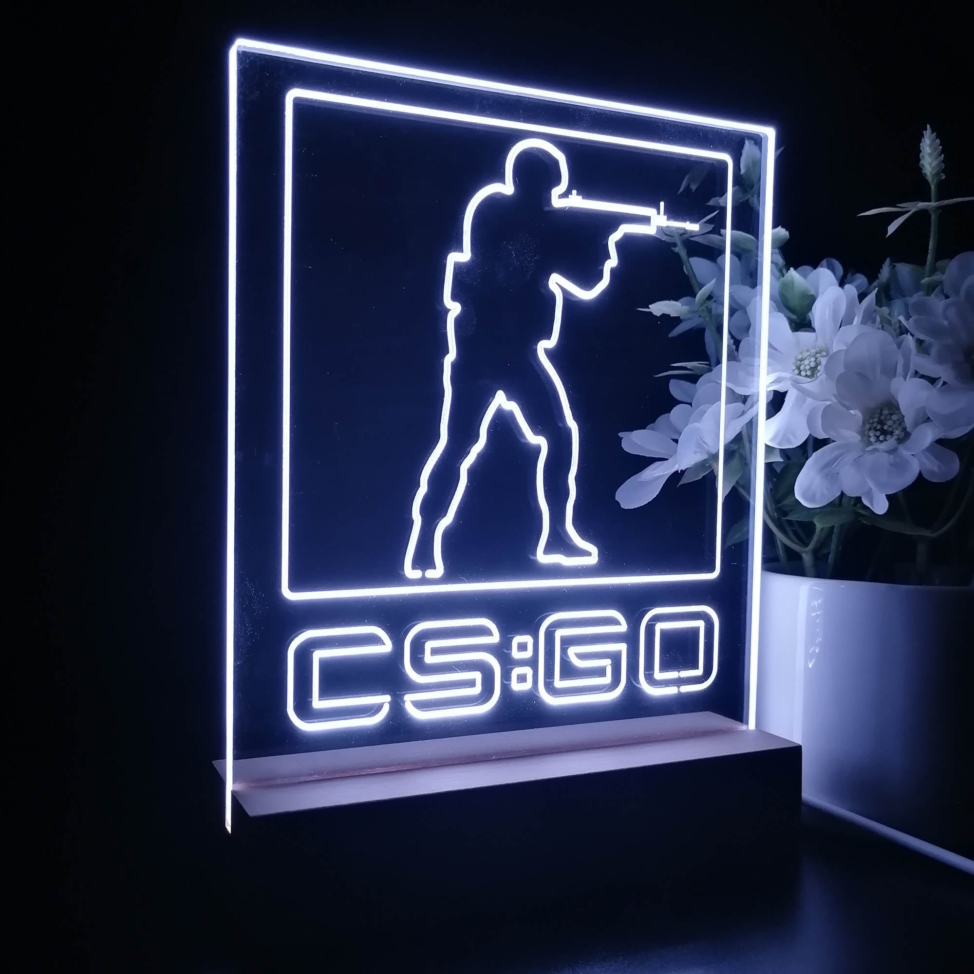 CS：GO3DLED目の錯覚睡眠常夜灯テーブルランプ