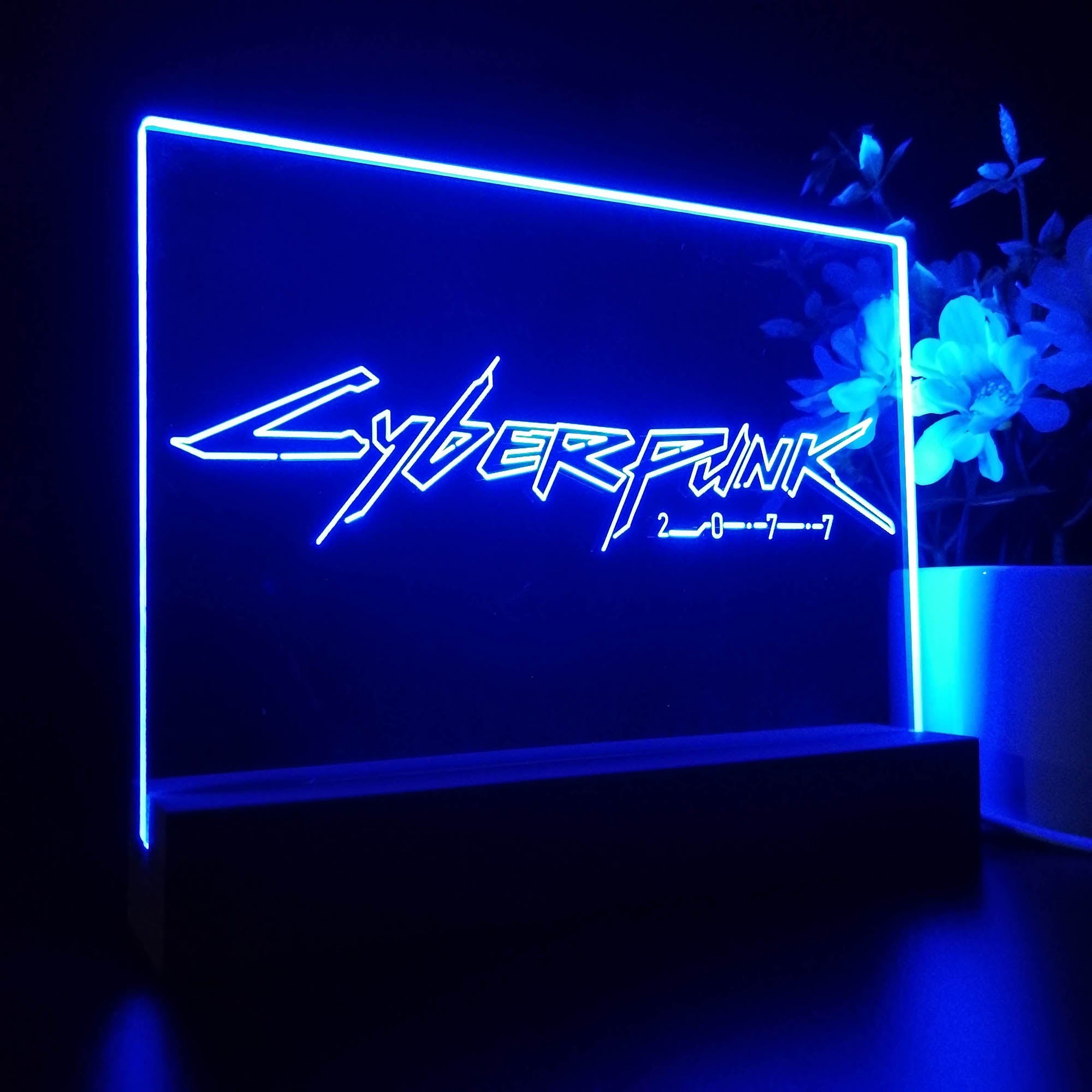 Cyberpunk 2077 Logo 3D LED Night Light Sign