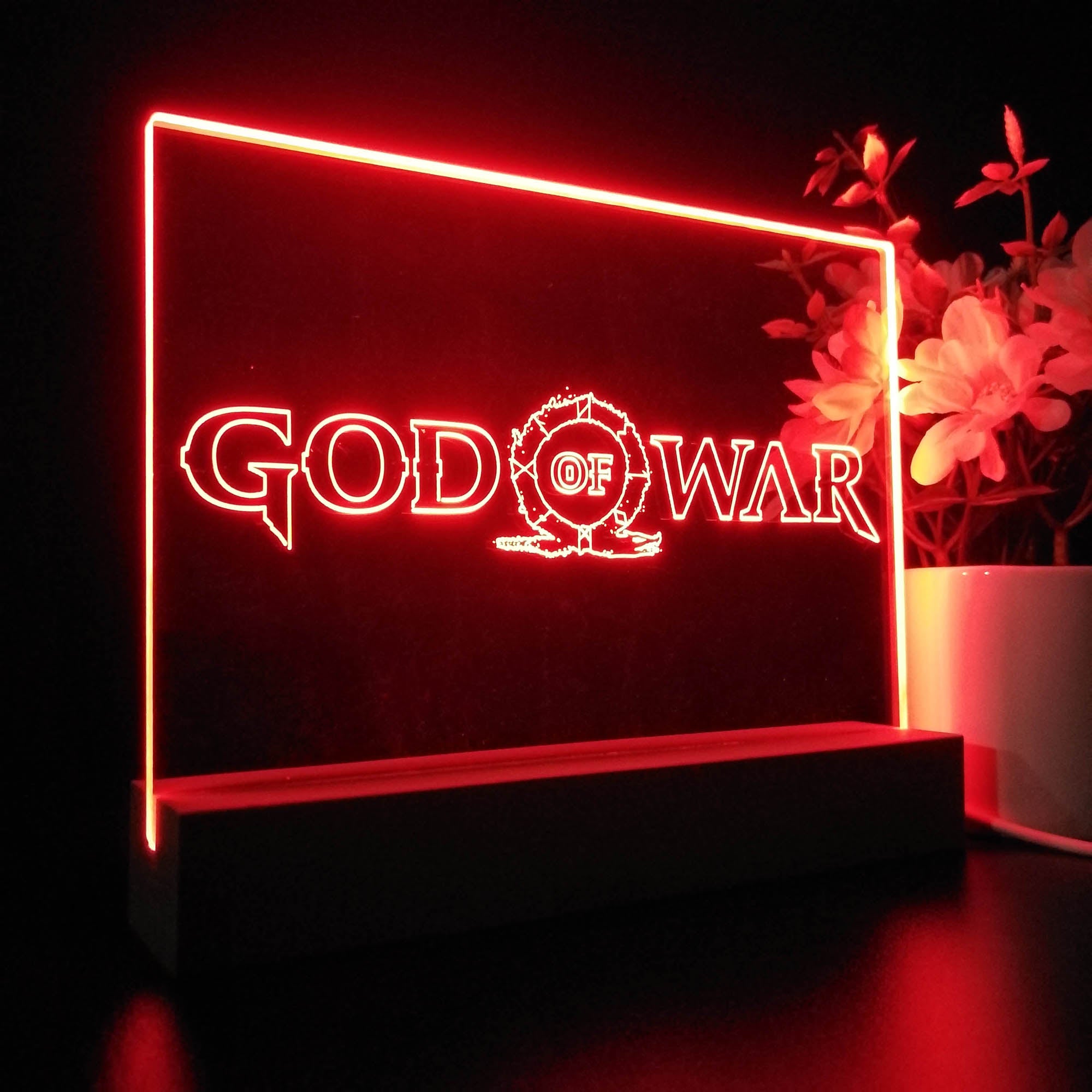 God of War 3D Neon LED Night Light Sign