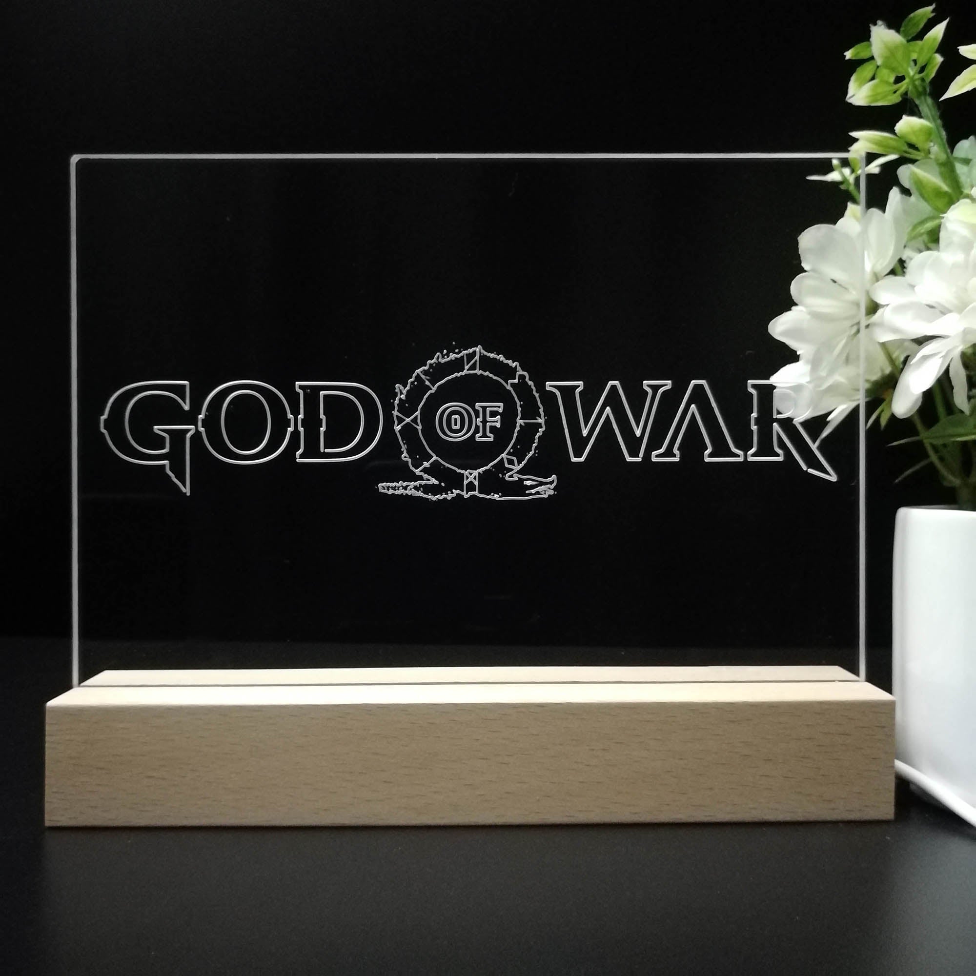 God of War 3D Neon LED Night Light Sign