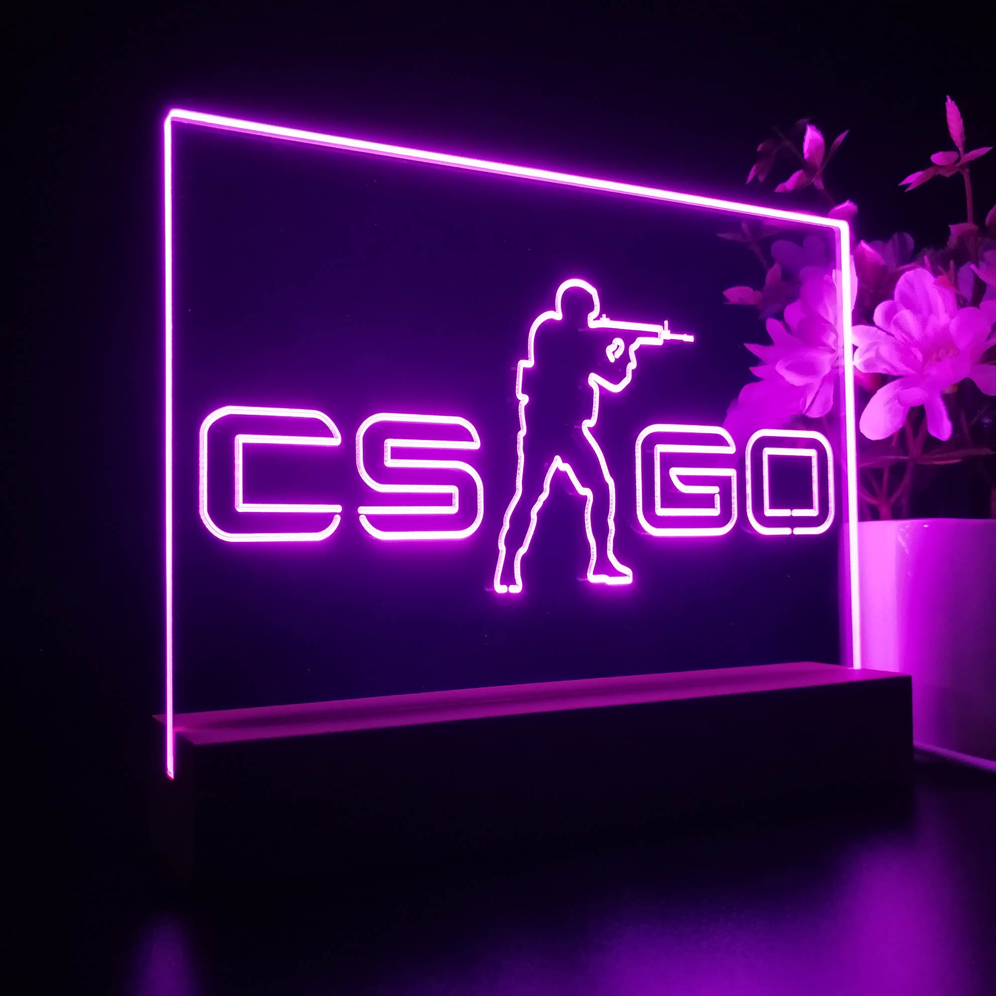 Cs:Go Counter Strike 3D LED Optical Illusion Sleep Night Light