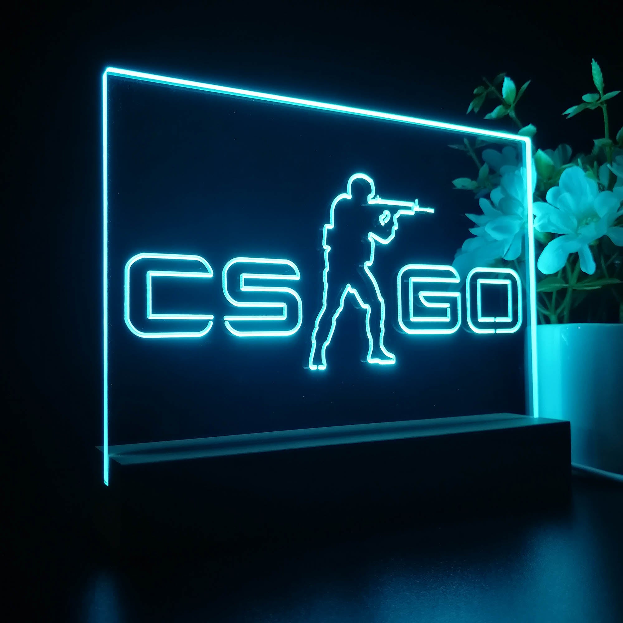 Cs:Go Counter Strike 3D Neon LED Night Light Sign
